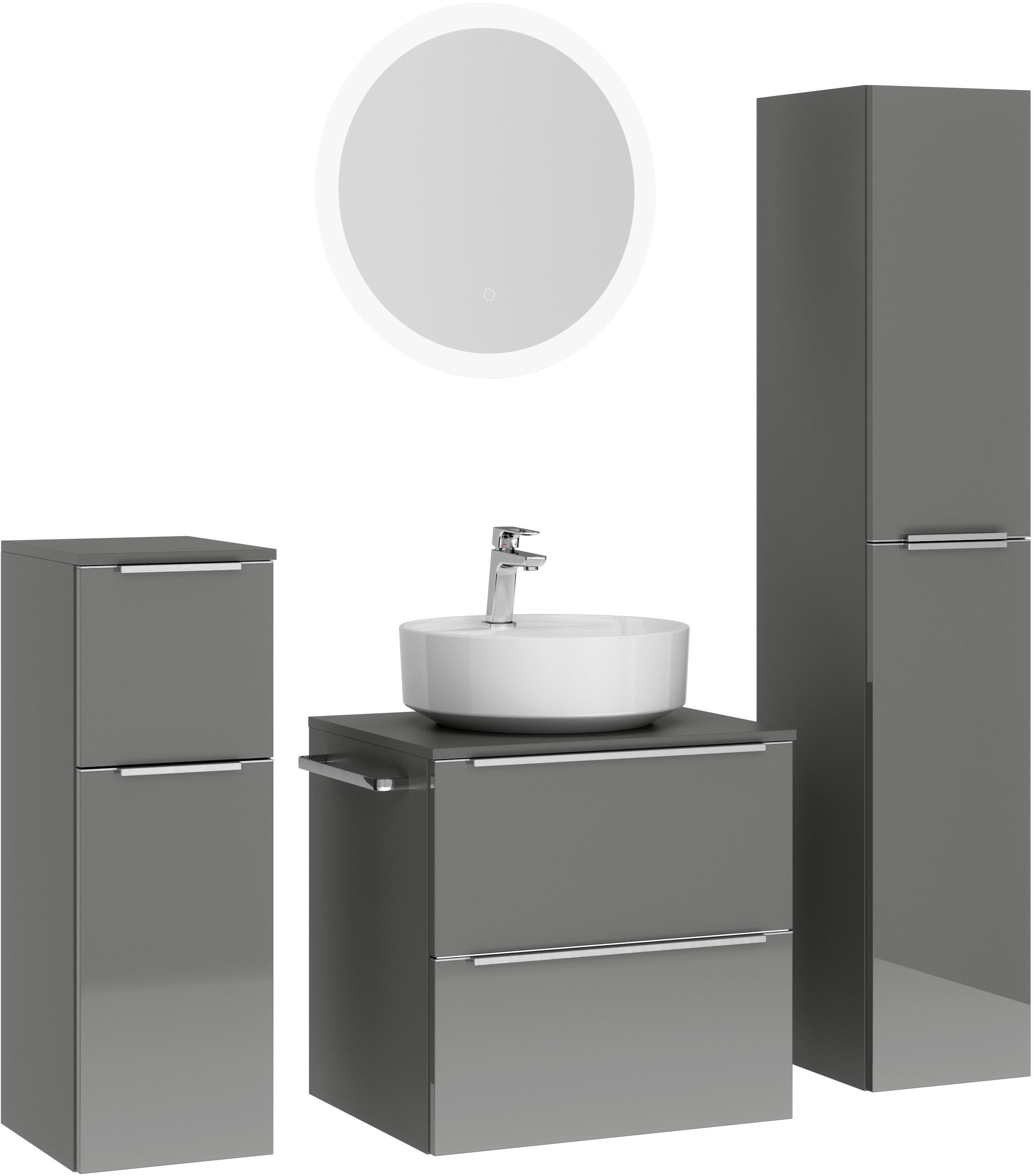 nobilia Badmöbel-Set "Alvene" vormontiert, mit Soft-Close, 4 Stk. tlg. günstig online kaufen