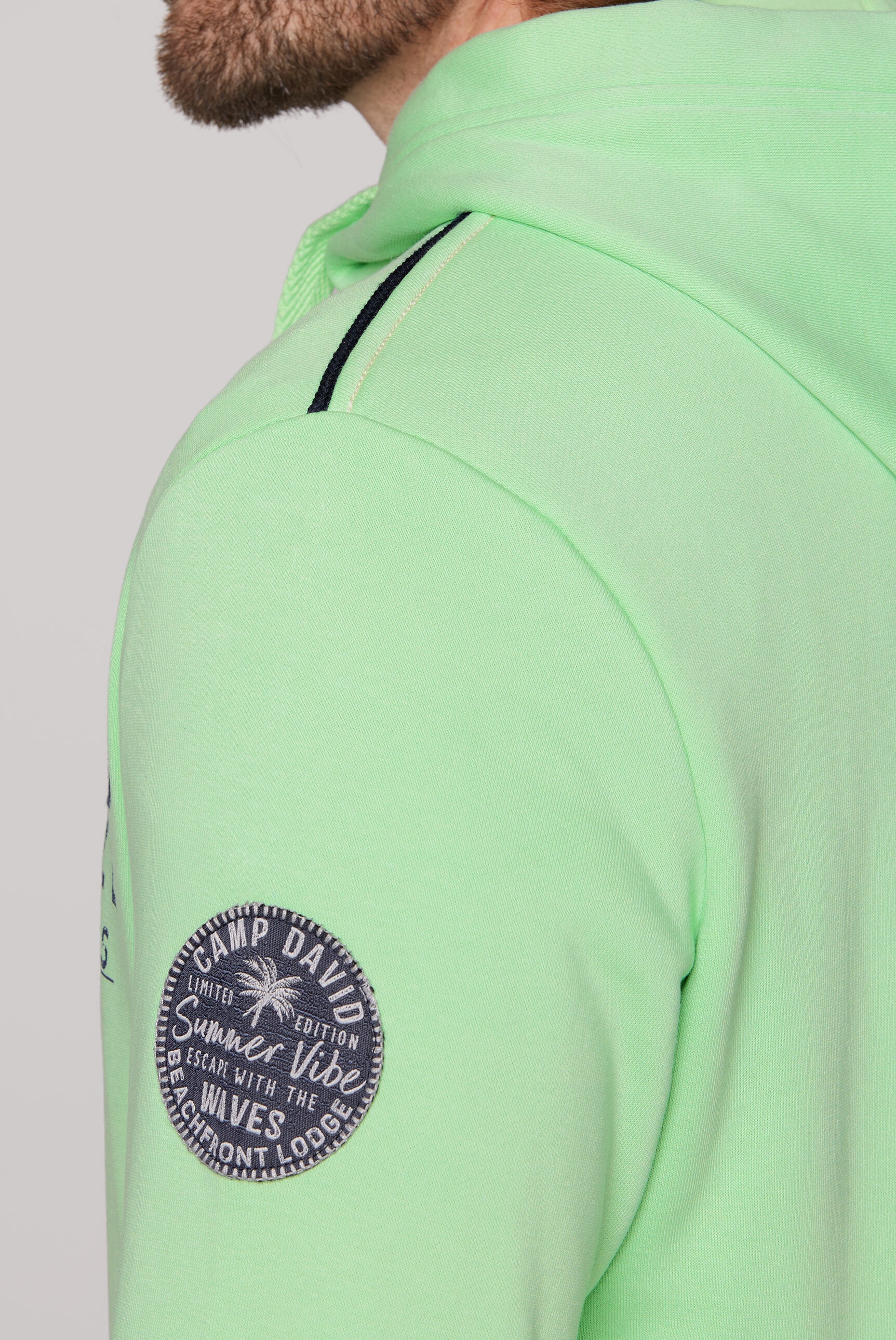 CAMP DAVID Kapuzensweatjacke, mit Baumwolle