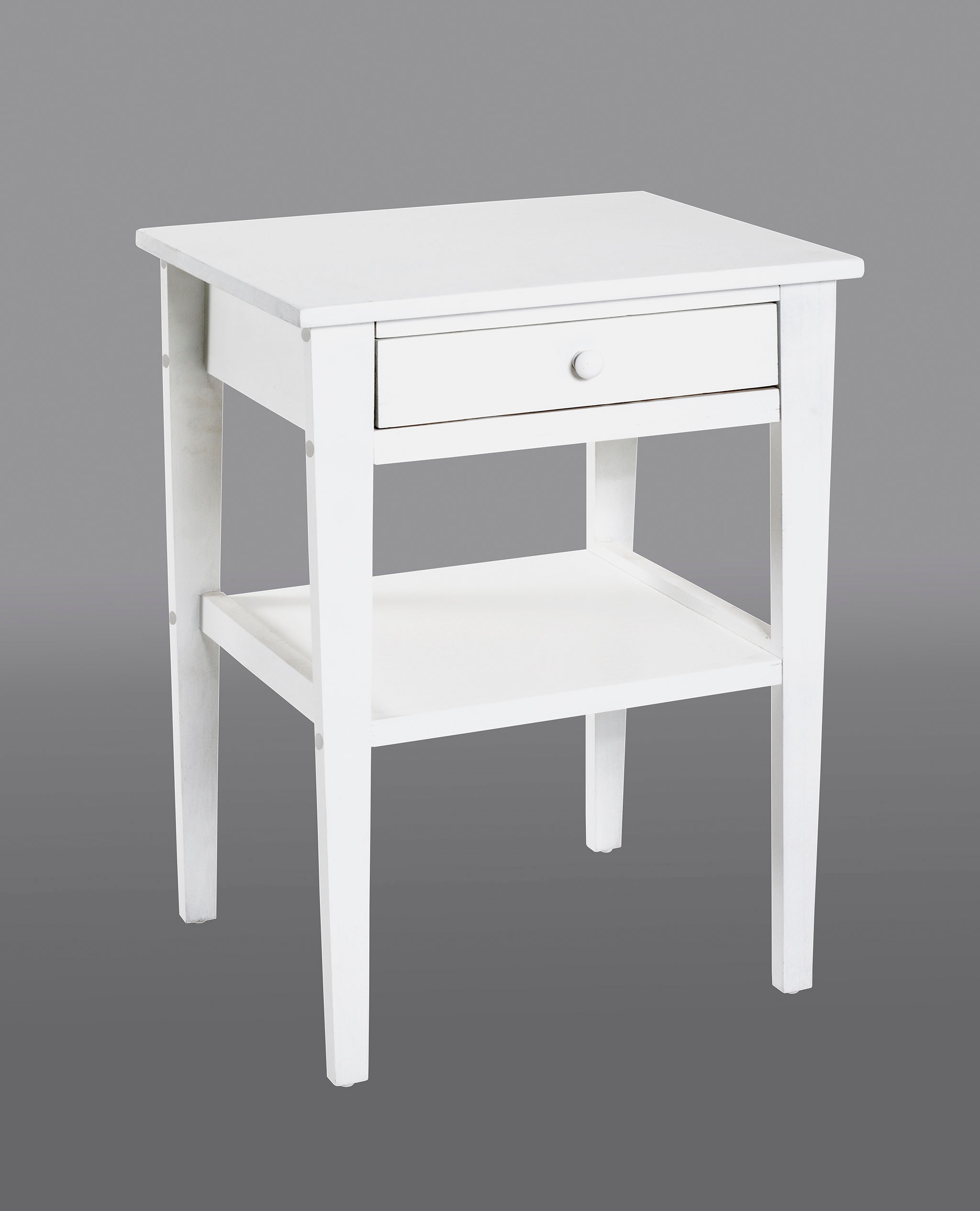 HAKU "Nachtkonsole, Sofatisch, Wohnzimmertisch" 1 Stk. tlg. rechteckig - aus MDF Weiß B/T/H 46/35/60 cm