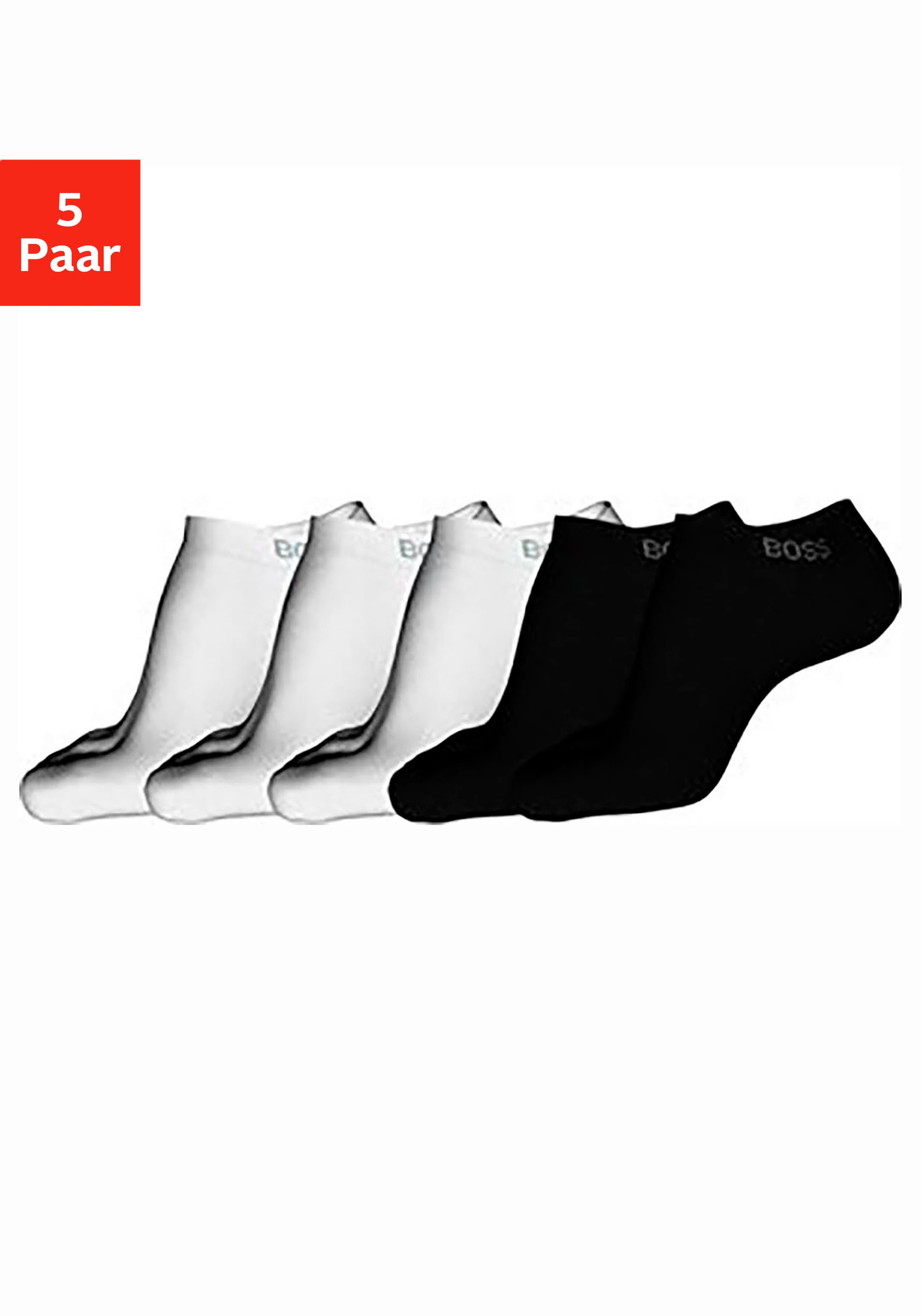BOSS Sneakersocken "5P AS Uni Color CC", (Packung, 5 Paar, 5er), im sportiv günstig online kaufen