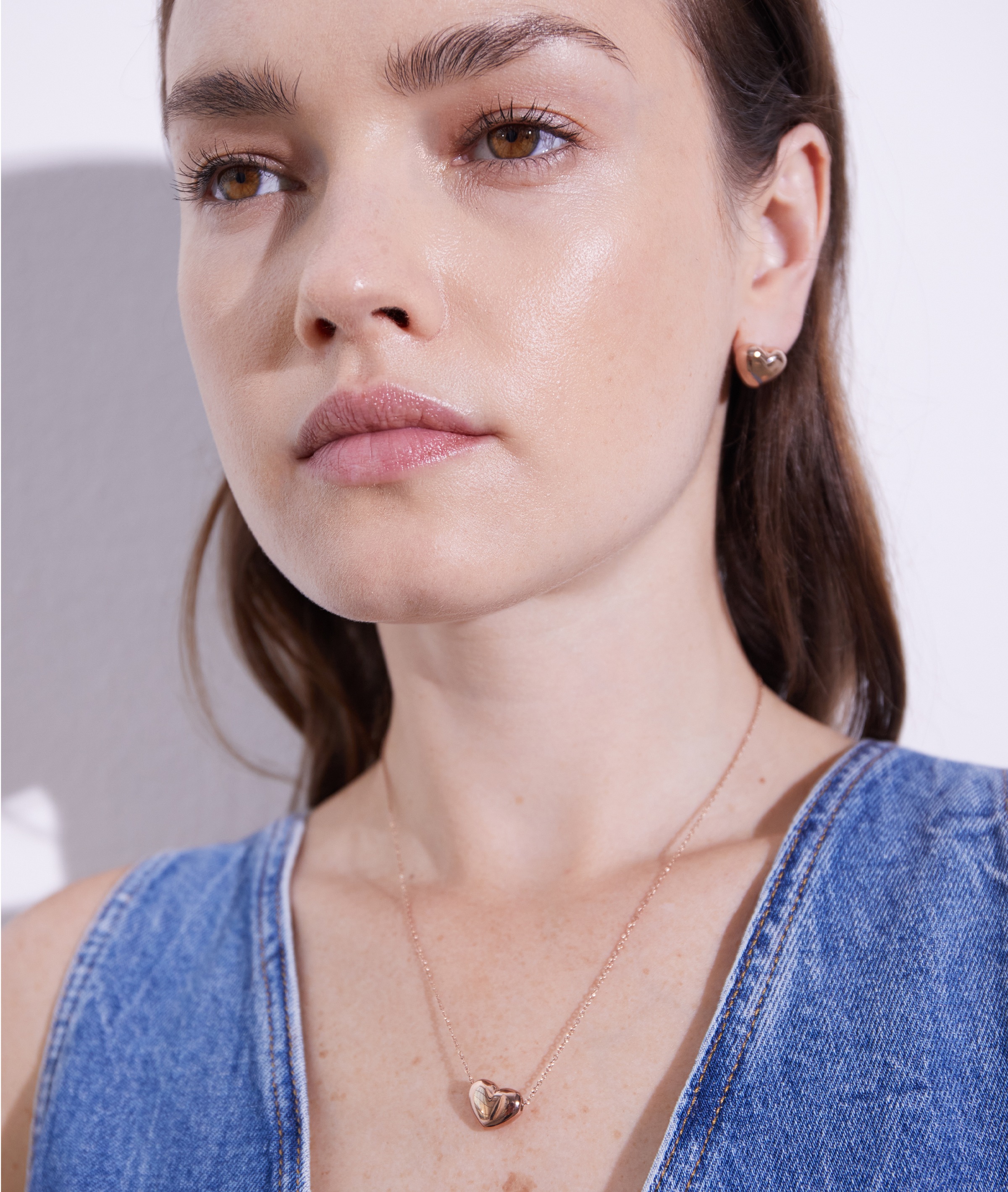 Echtzeit Paar Ohrstecker »Schmuck Geschenk Edelstahl Ohrringe Puffy Heart Herz«