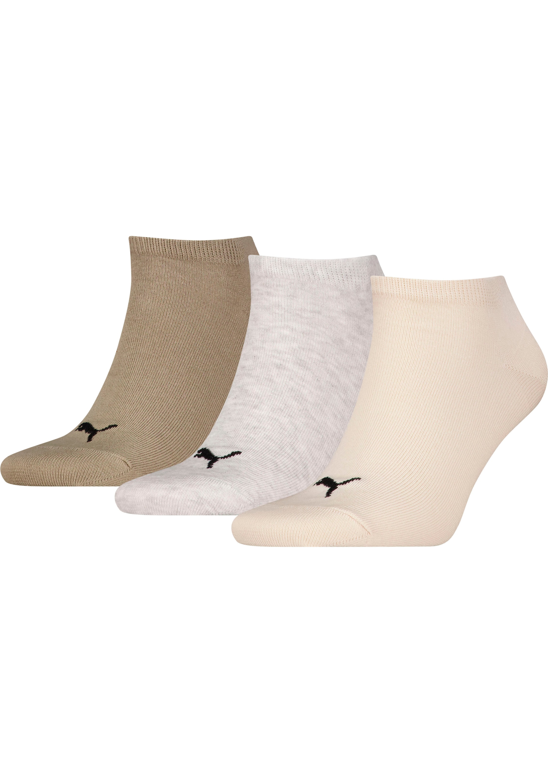 PUMA Sneakersocken "UNISEX SNEAKER PLAIN", (3 Paar), mit Logostickerei