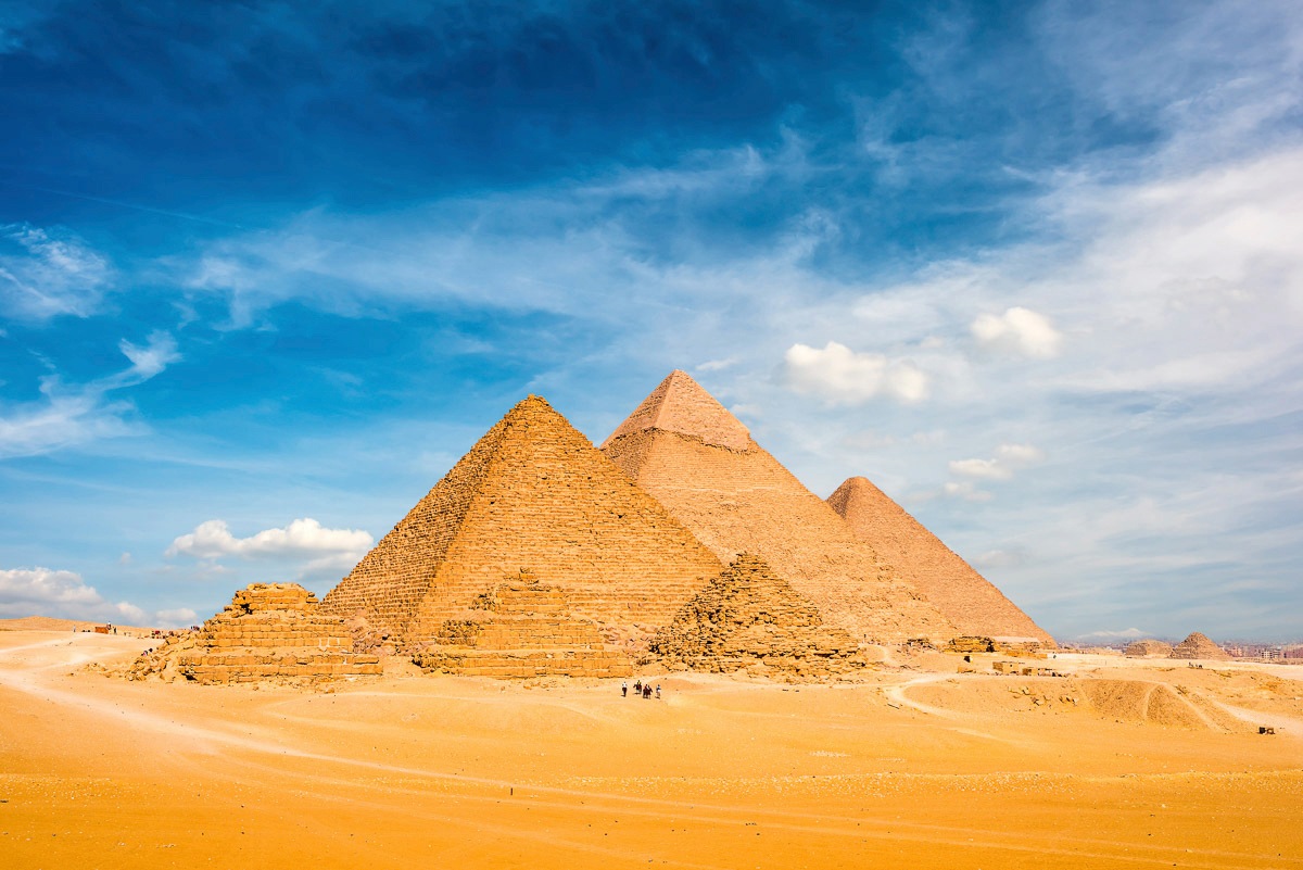 Fototapete »Große Pyramiden in Gizeh«