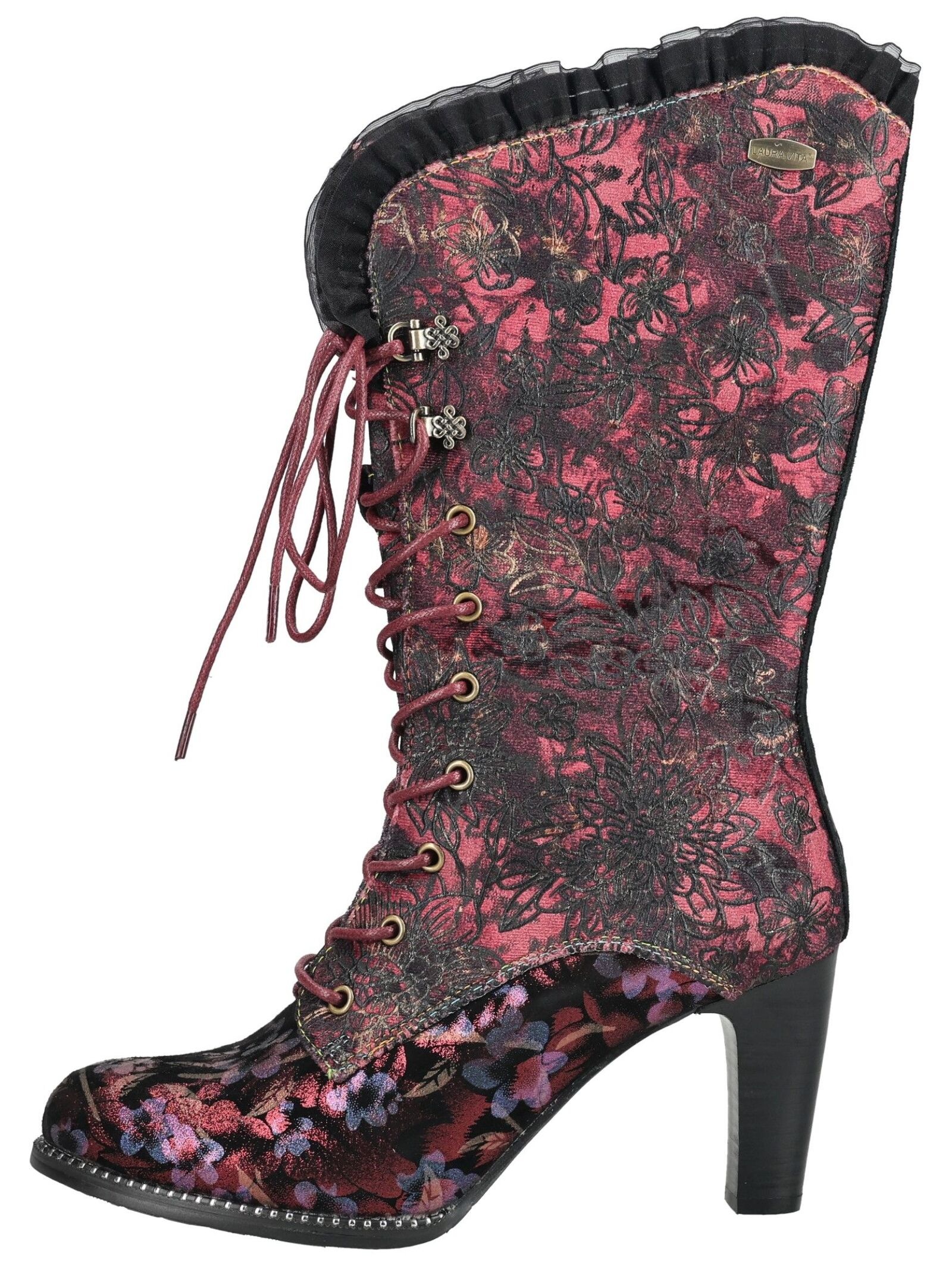 LAURA VITA High-Heel-Stiefel »LAURA VITA Stiefel Leder/Textil«