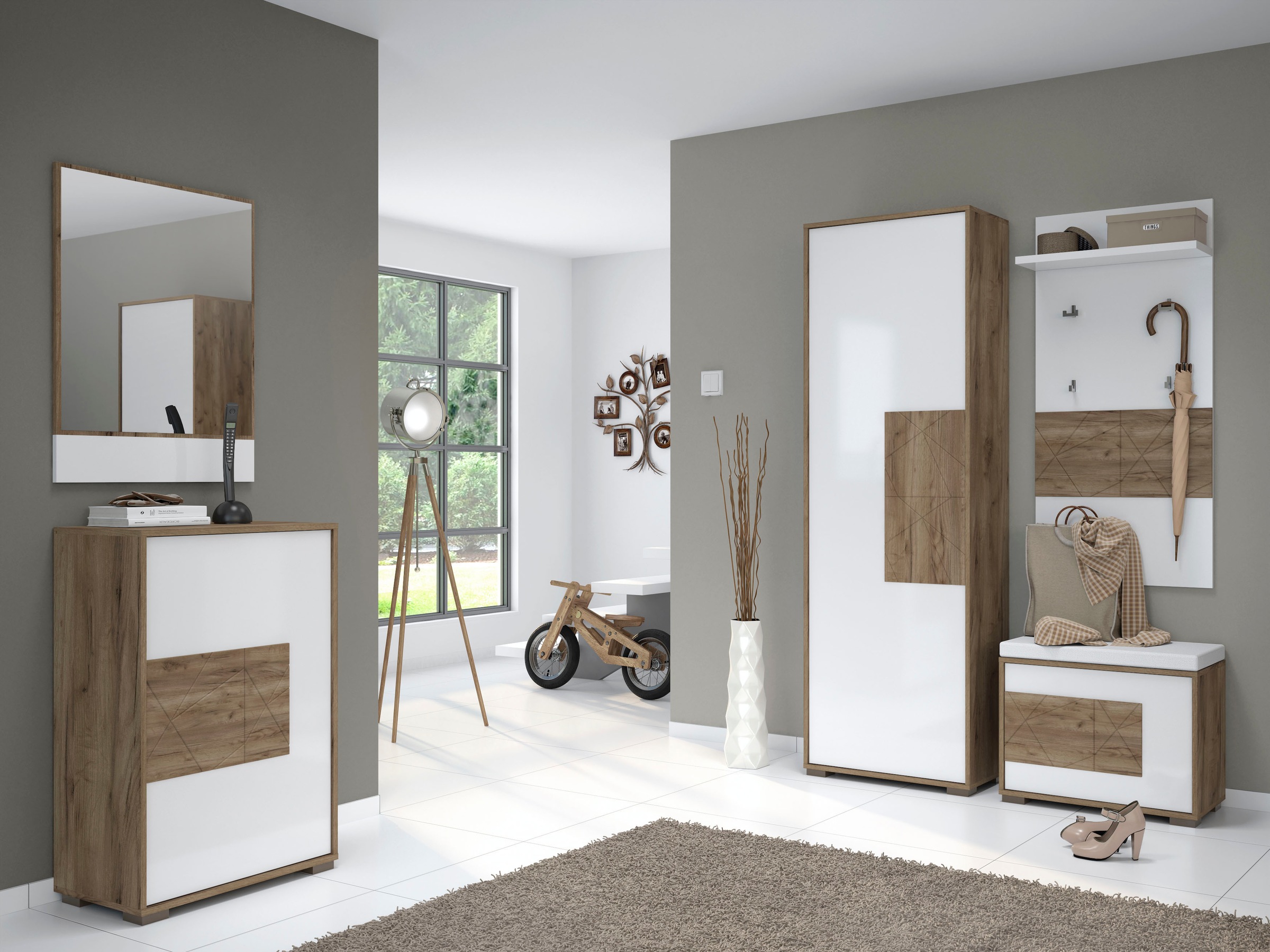 Places of Style Wandspiegel "Stela", (H/B): 80,6/62,4cm), UV lackiert günstig online kaufen