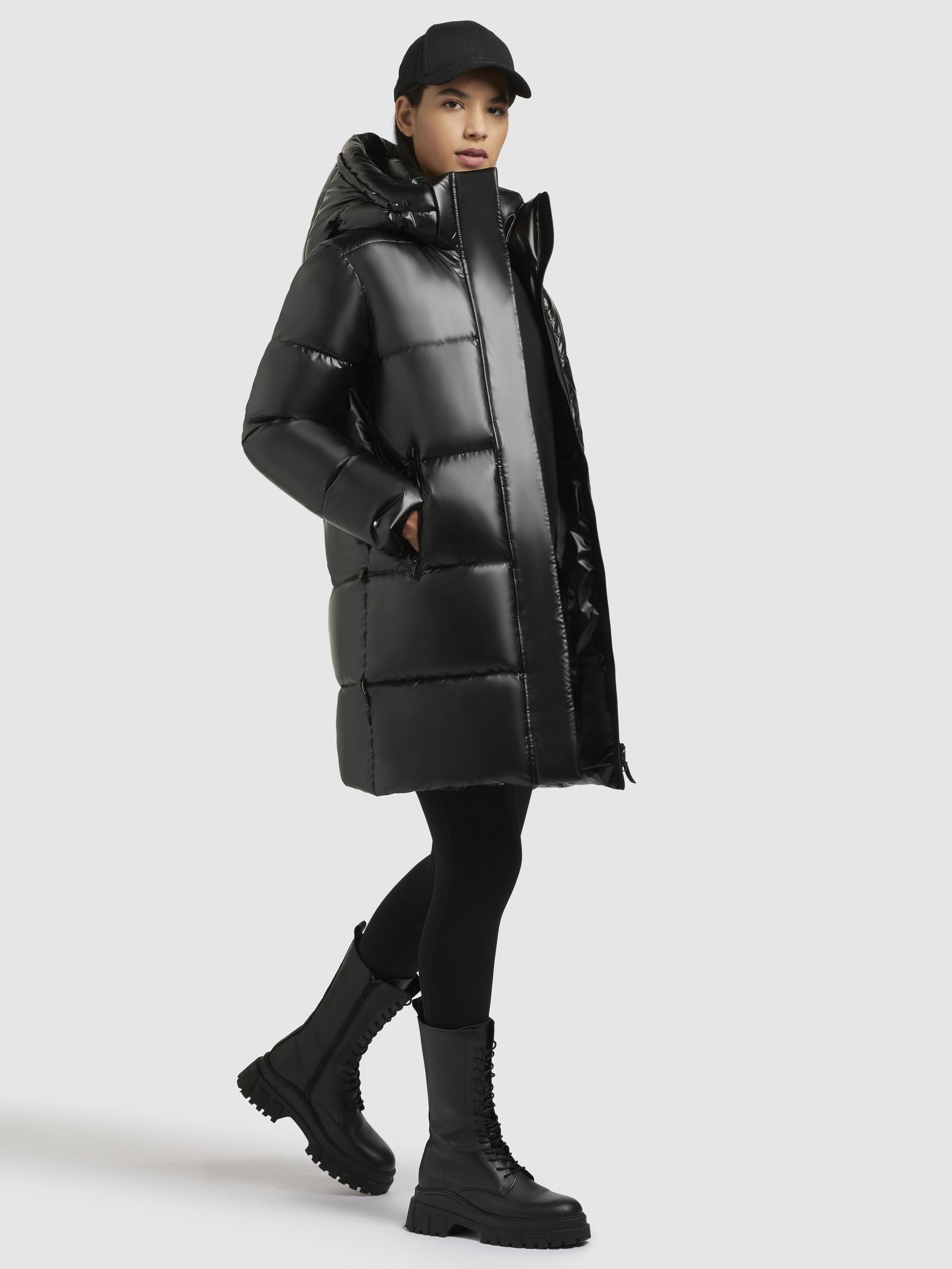 khujo Steppmantel »Haya Shiny-YM«, Wasserdichter gesteppter Damen Winter Kurzmantel
