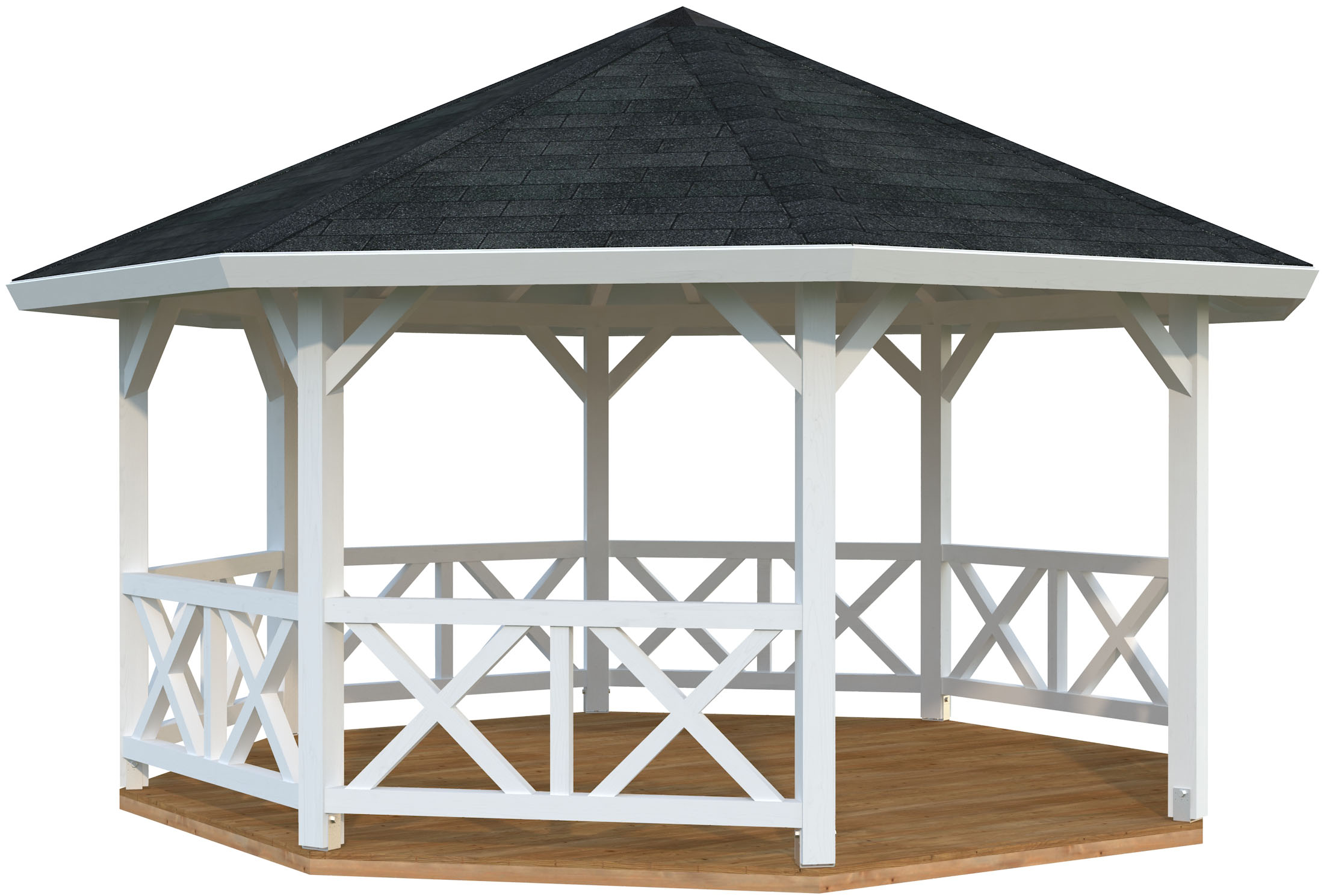 Palmako Holzpavillon "Betty" BxTxH: 551x551x346 cm
