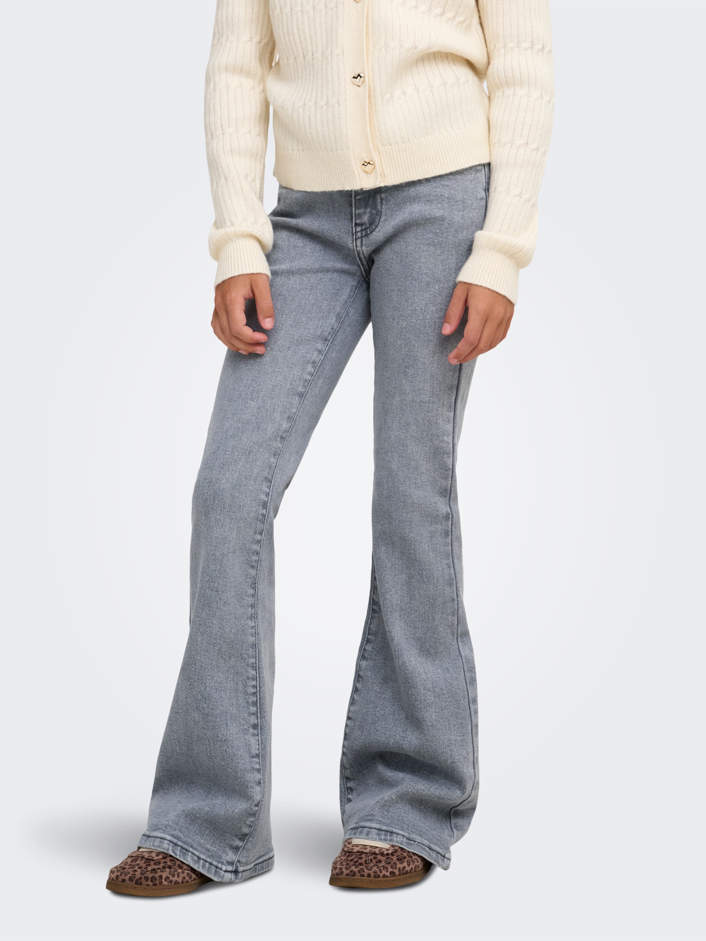 KIDS ONLY Bootcut-Jeans "KOGJUICY REG FLARED REA708 DNM NOOS" Baumwollmischung, ausgestellt