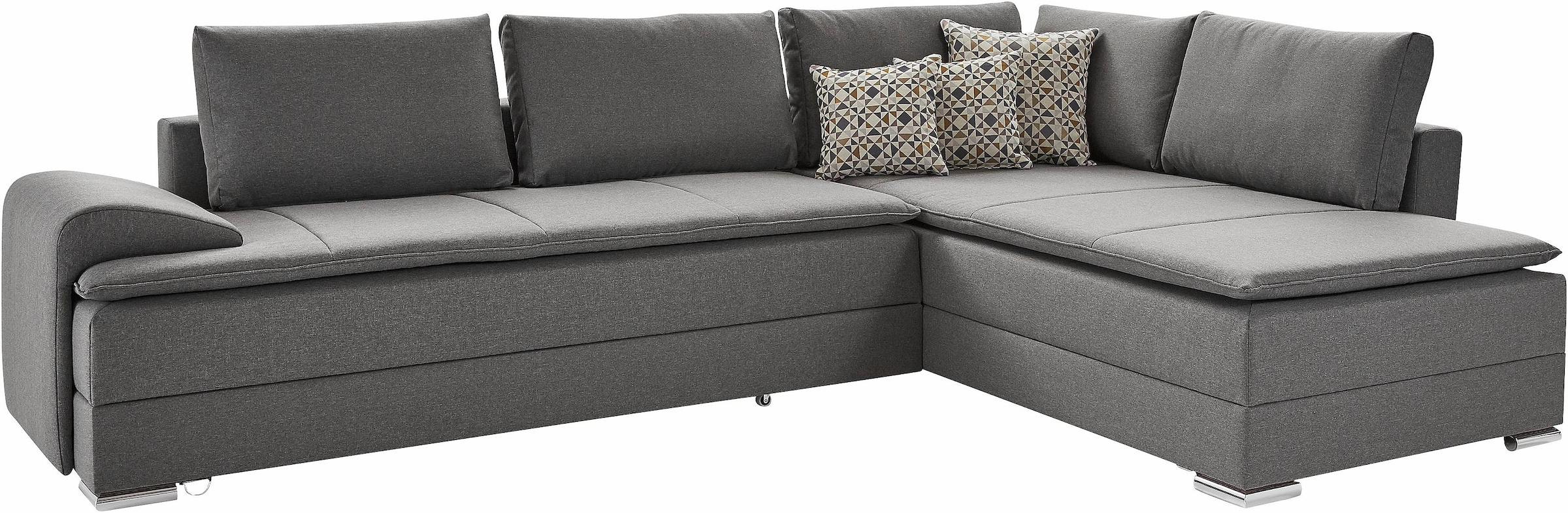 INOSIGN Ecksofa »Night & Day L-Form mit Dauer-Schlaffunktion mit Armlehne«, mit Boxspring-Bettfunktion 180x200 cm und Bettkasten, Dauerschläfer!