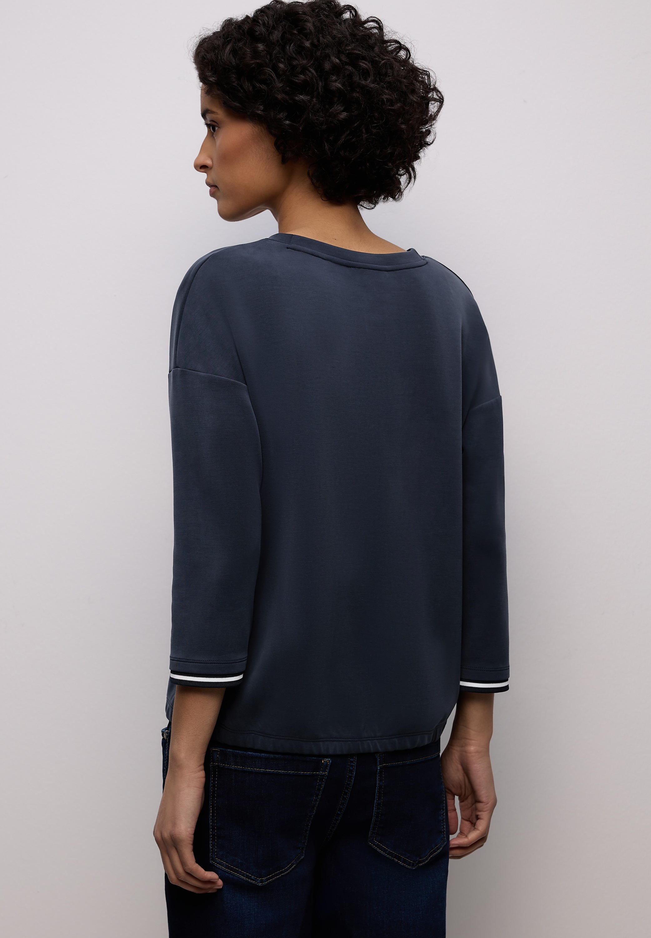 STREET ONE Rundhalsshirt Rundhalsausschnitt günstig online kaufen