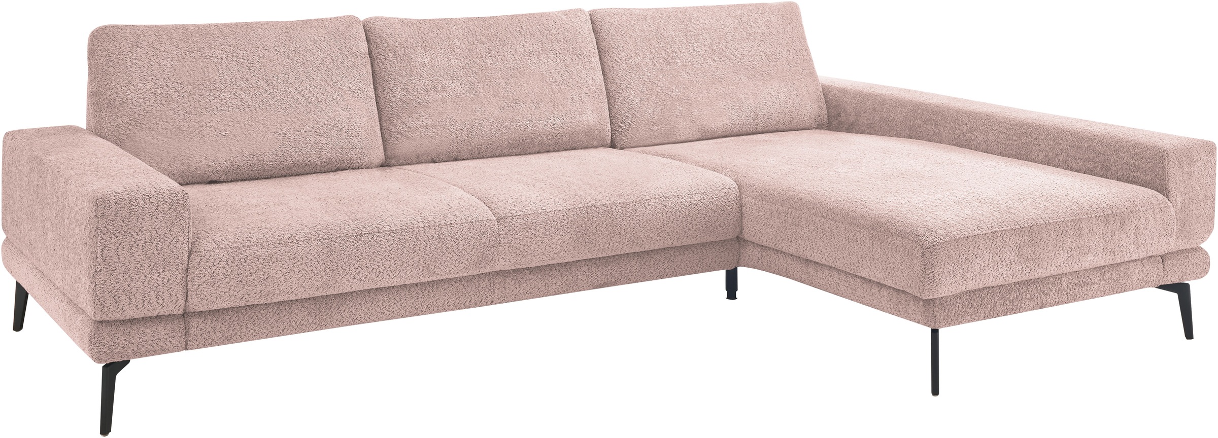 Ecksofa »SO 3600«, Metallfuß schwarz in zwei Höhen, verschiedene Farben, B 293 x T 180 cm