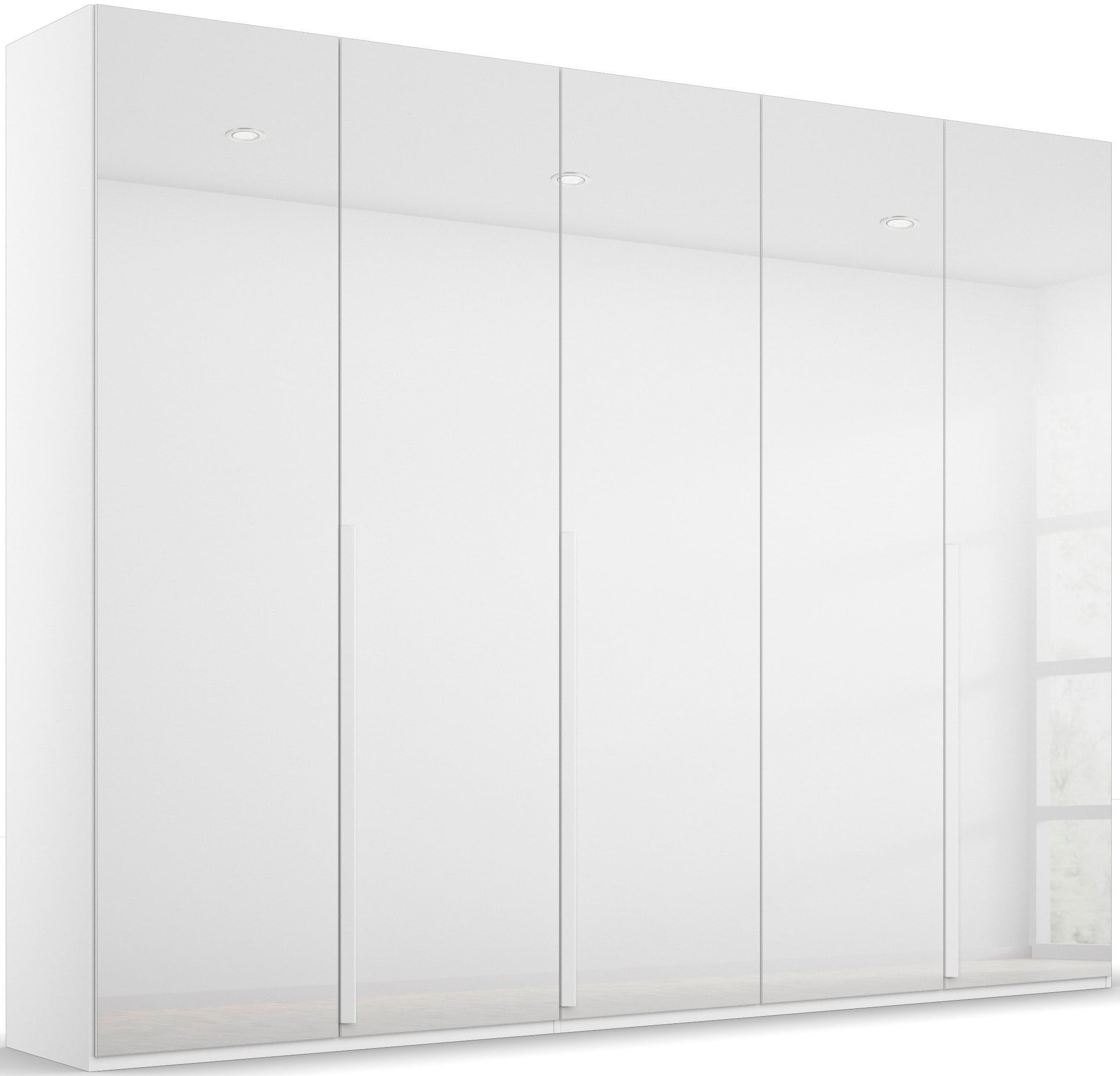 rauch Drehtürenschrank "Kleiderschrank Schrank Garderobe Wäscheschrank PURISMA Glasfront" in den Breiten 151/201/251/301 cm, inkl. SOFT-CLOSE-FUNKTION, schlichte Eleganz, mit umfangreicher Innenausstattung MADE IN GERMANY