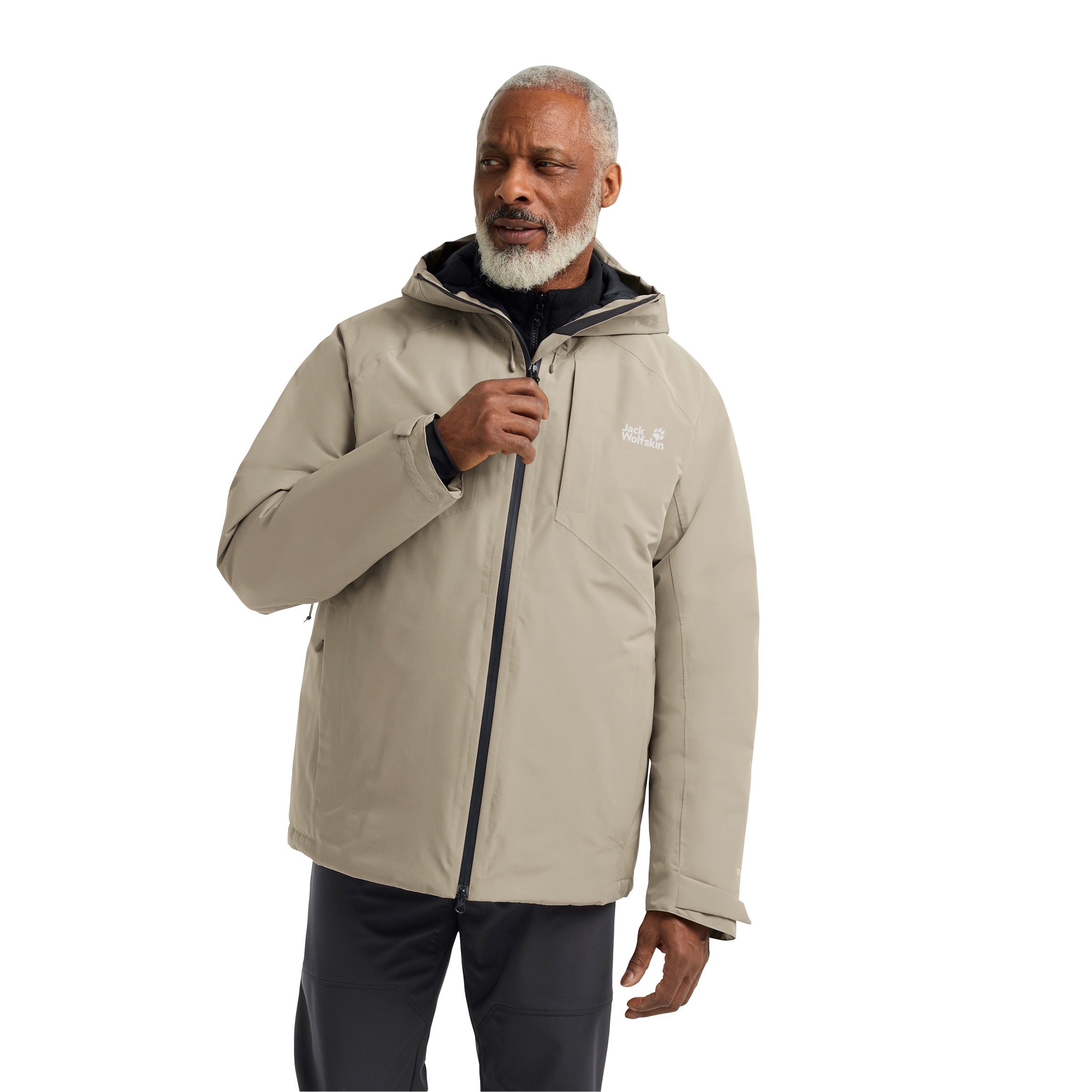 Jack Wolfskin Daunenjacke "ICECAPE 2L DOWN INS JKT M RDS" wasserdicht, winddicht, mit Daunenfüllung aus Entendaune und Federn