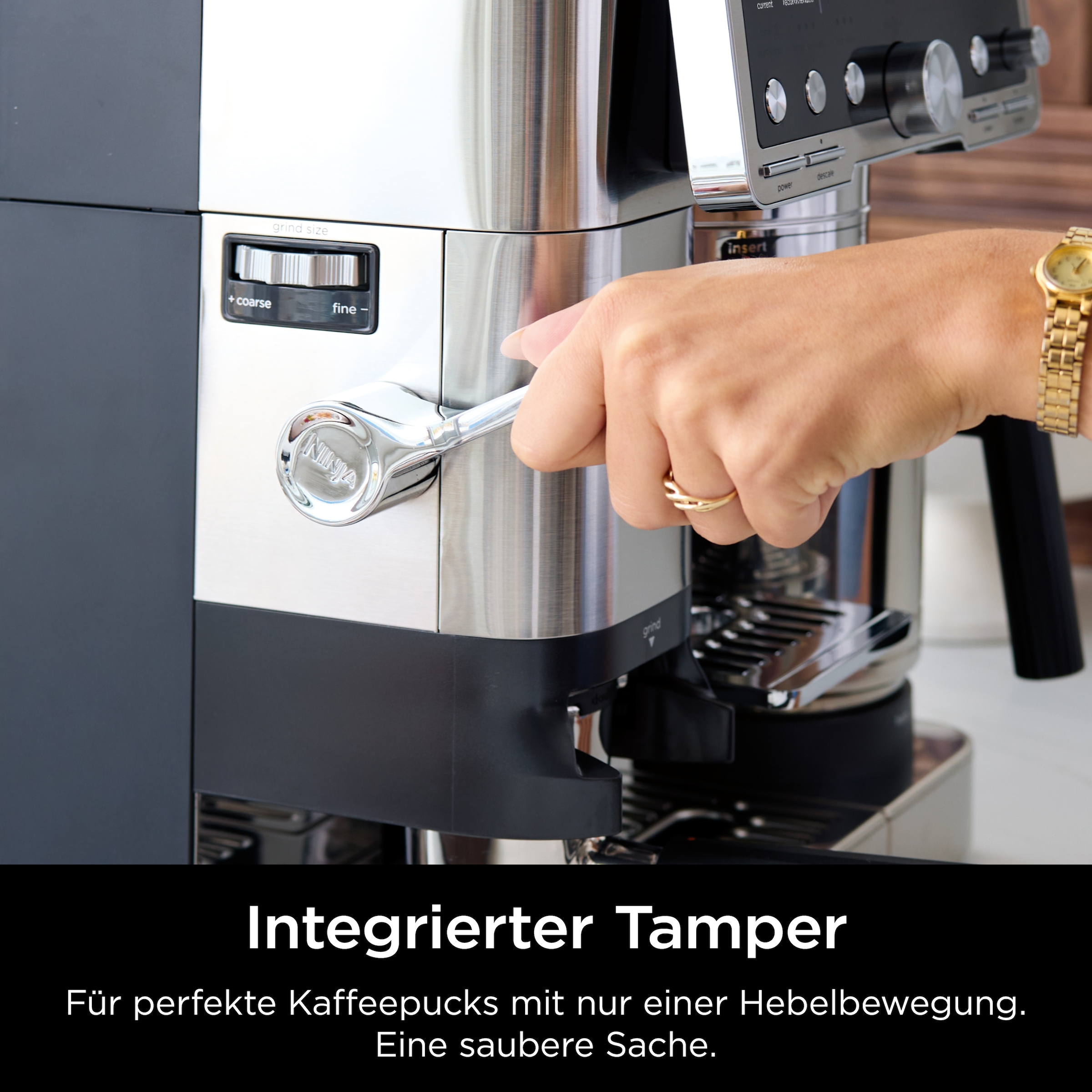 NINJA Espressomaschine »Ninja Luxe™ Café Pro Kaffeemaschine ES701EU«, 3-in-1-Kaffeemaschine für Espresso, Filterkaffee und Cold Brew