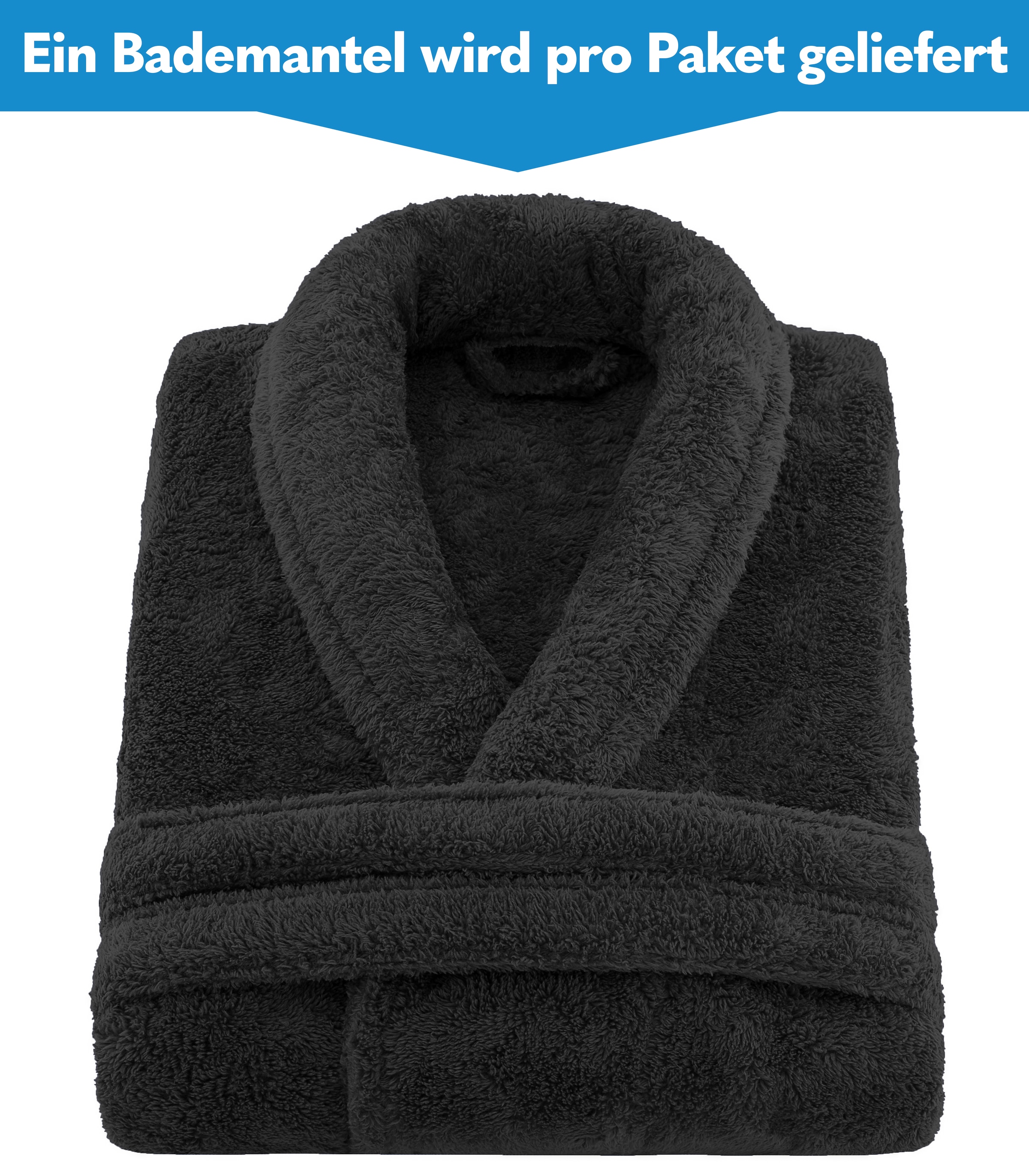 HAMMETEX Bademantel »Bademantel unisex, ultraweicher & flauschiger Fleecemantel«, (Packung), ideal für Sauna & Spa, Hotelbademantel, Morgenmantel