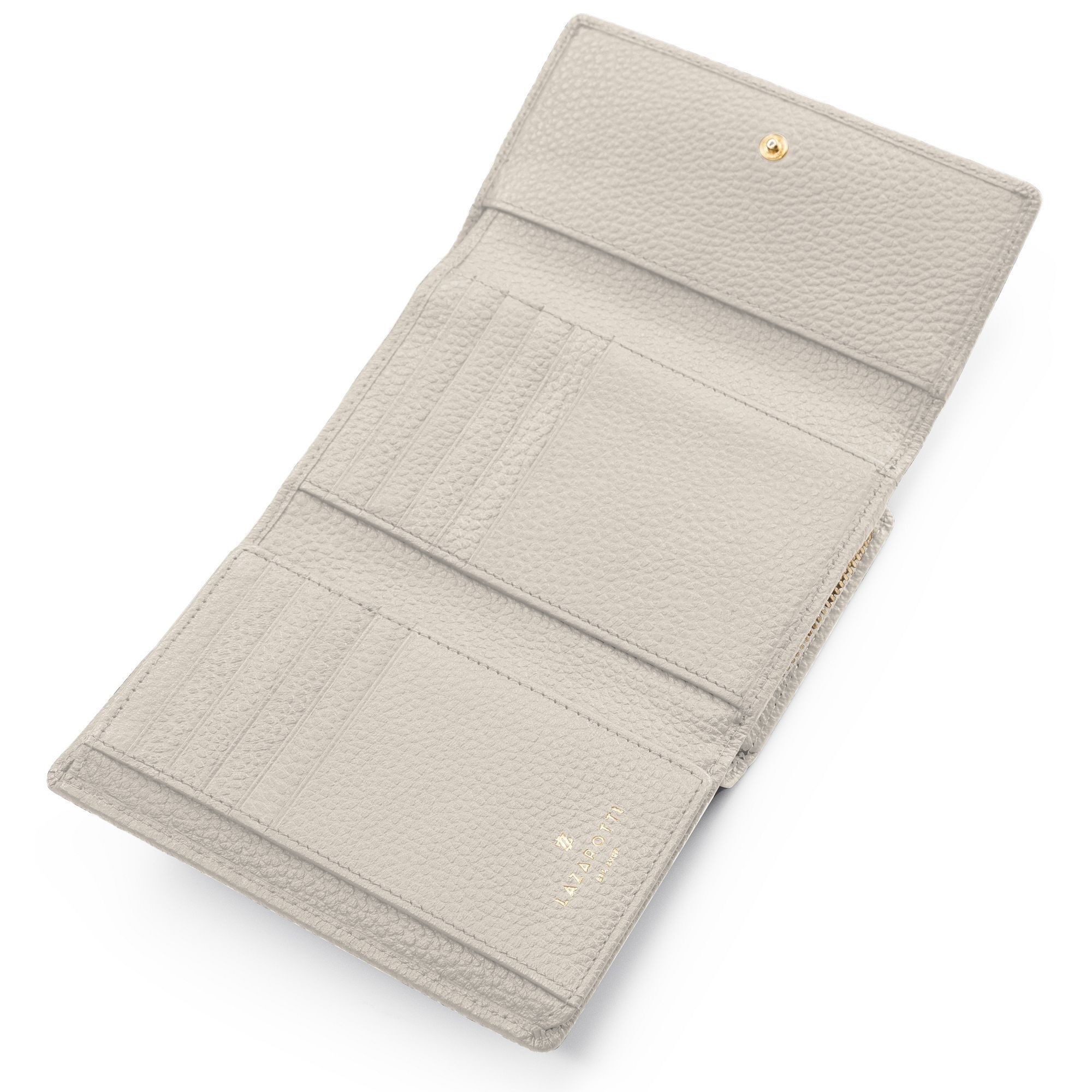 Lazarotti Geldbörse »Bologna Leather XL Geldbörse mit Zip-Around Fach Leder 14 cm«