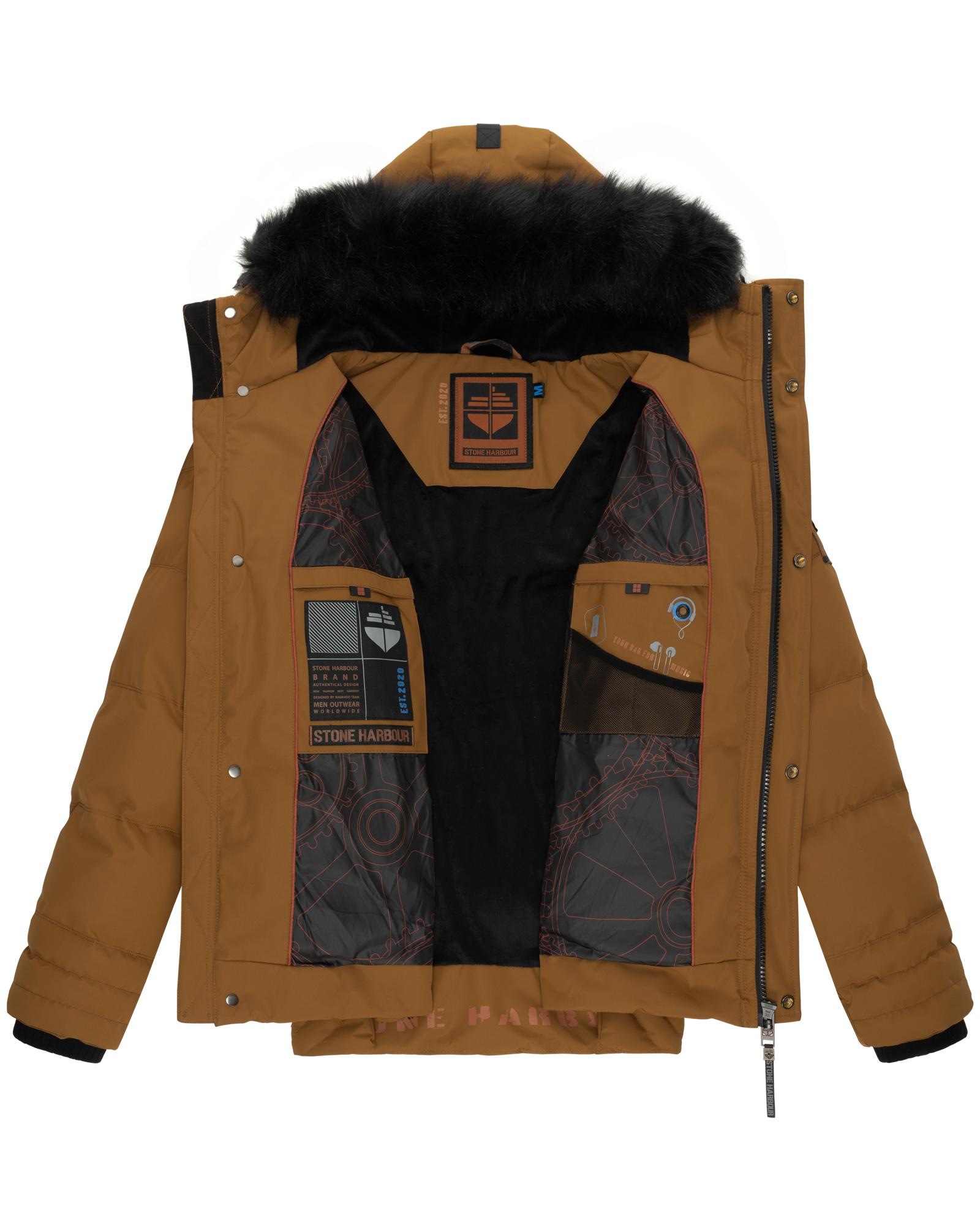 Stone Harbour Steppjacke »Romaan«, mit Kapuze, gesteppte Winterjacke mit Kapuze