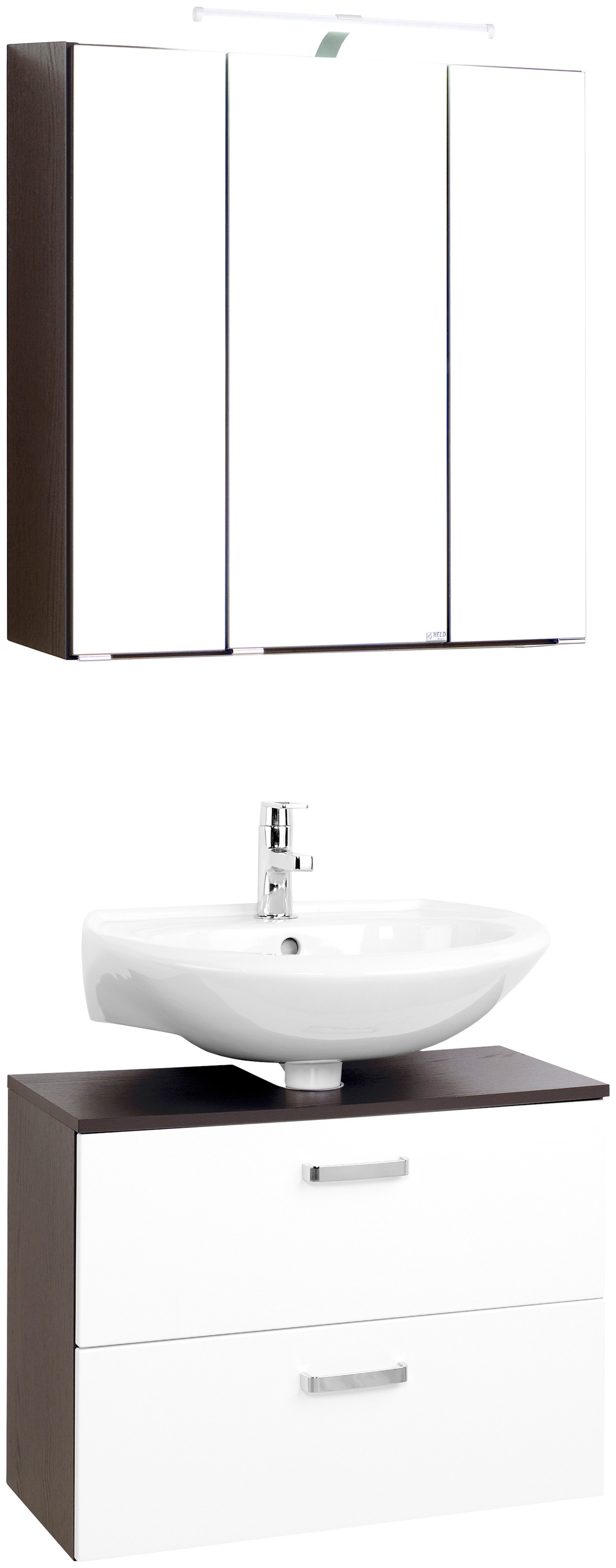 welltime Badmöbel-Set "Dorina" 2 Stk. tlg. Breite 60 cm, Spiegelschrank mit günstig online kaufen