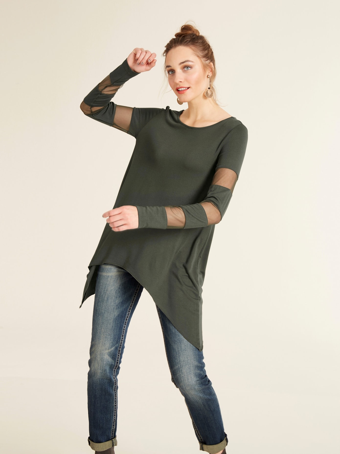 heine Rundhalsshirt »Shirt«, (1 tlg.)