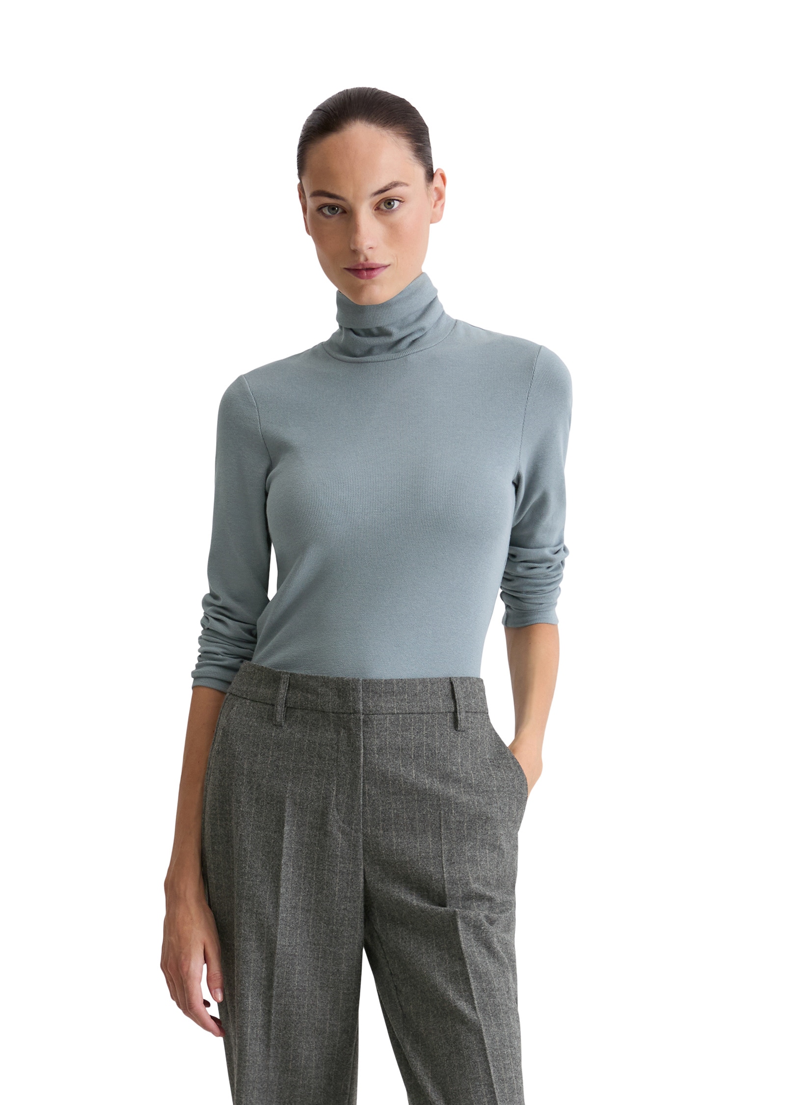 Marc OPolo Langarmshirt "aus soft geripptem Jersey" günstig online kaufen