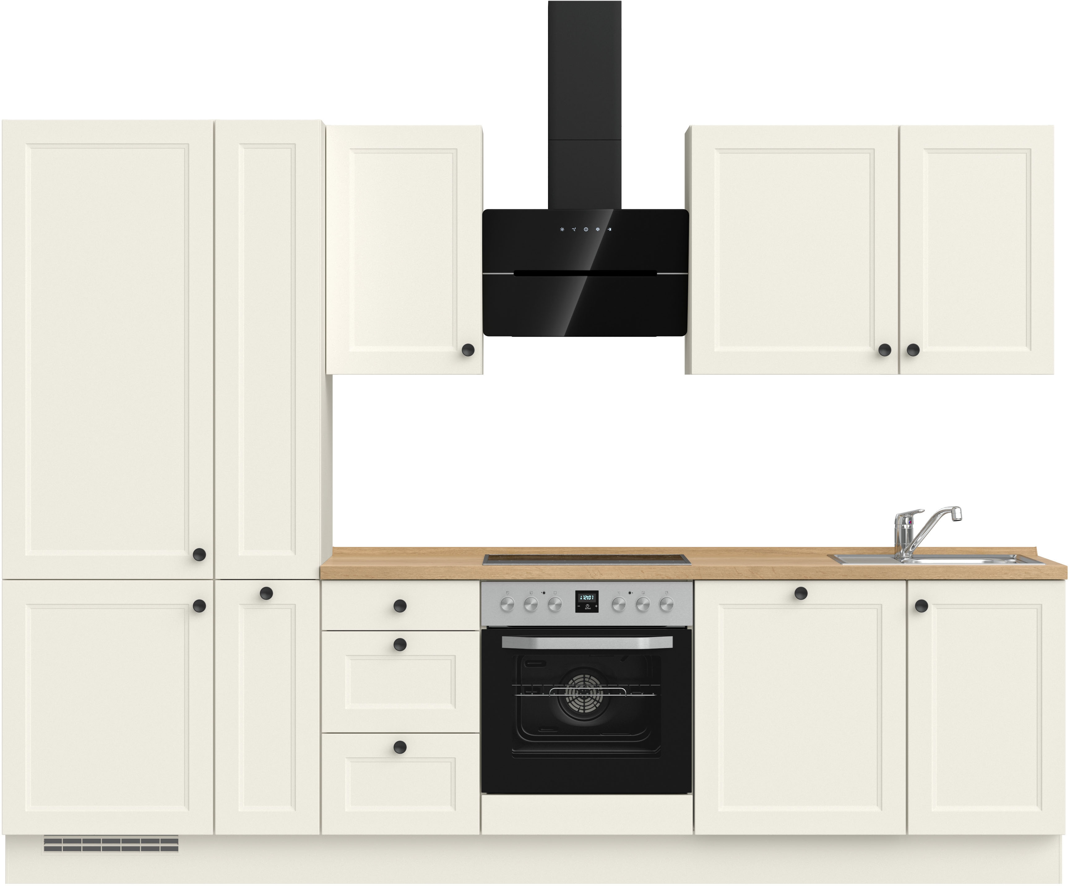 nobilia Küchenzeile ""Cascada II", NEU: individuell anpassbar mit gratis Profi-Beratung" vormontiert, Breite 300 cm, Ausrichtung wählbar, wahlw. mit E-Geräten