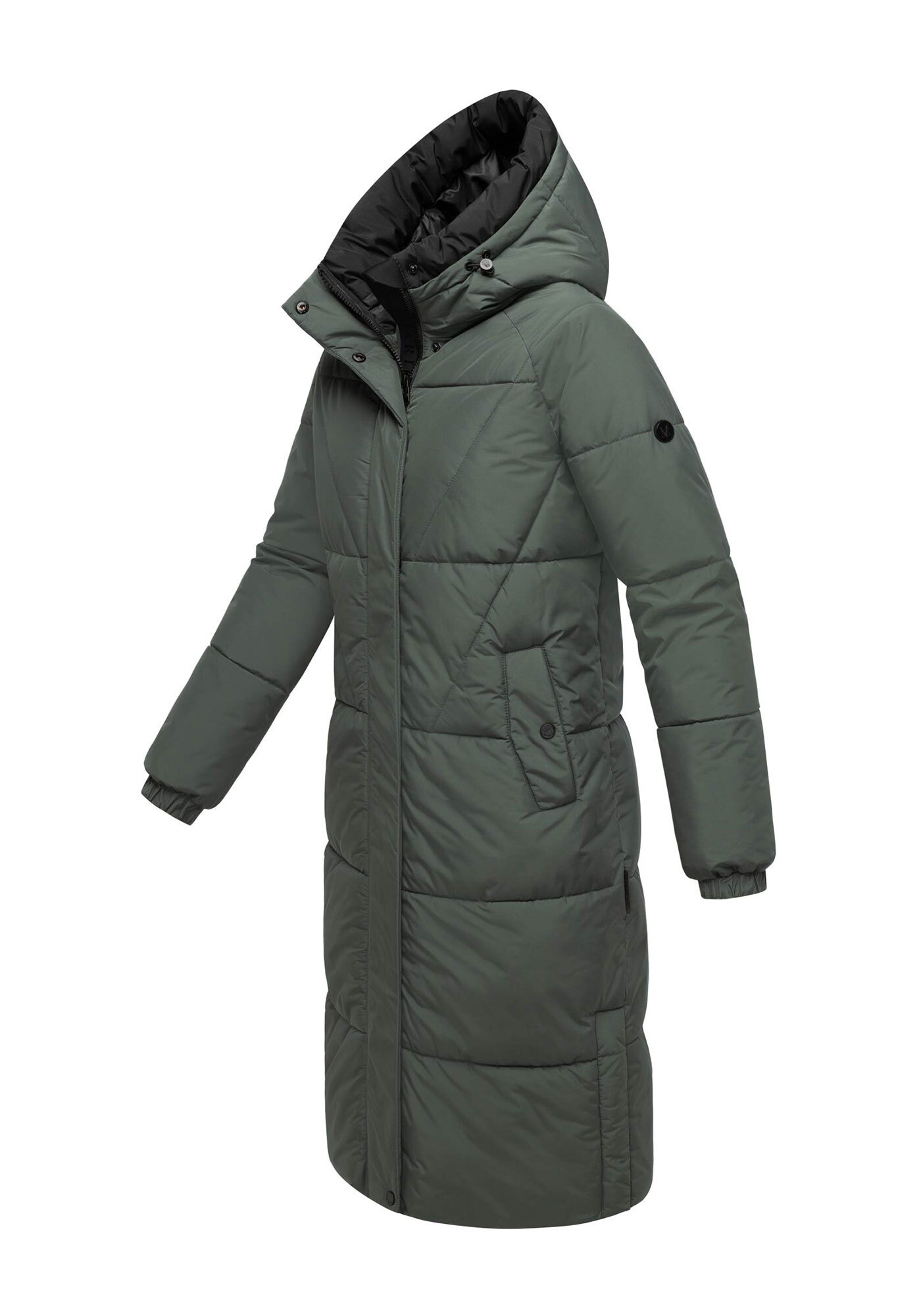 Marikoo Winterjacke »Yaskaa«, Bewegungsschlitze mit Druckknopfverschluss