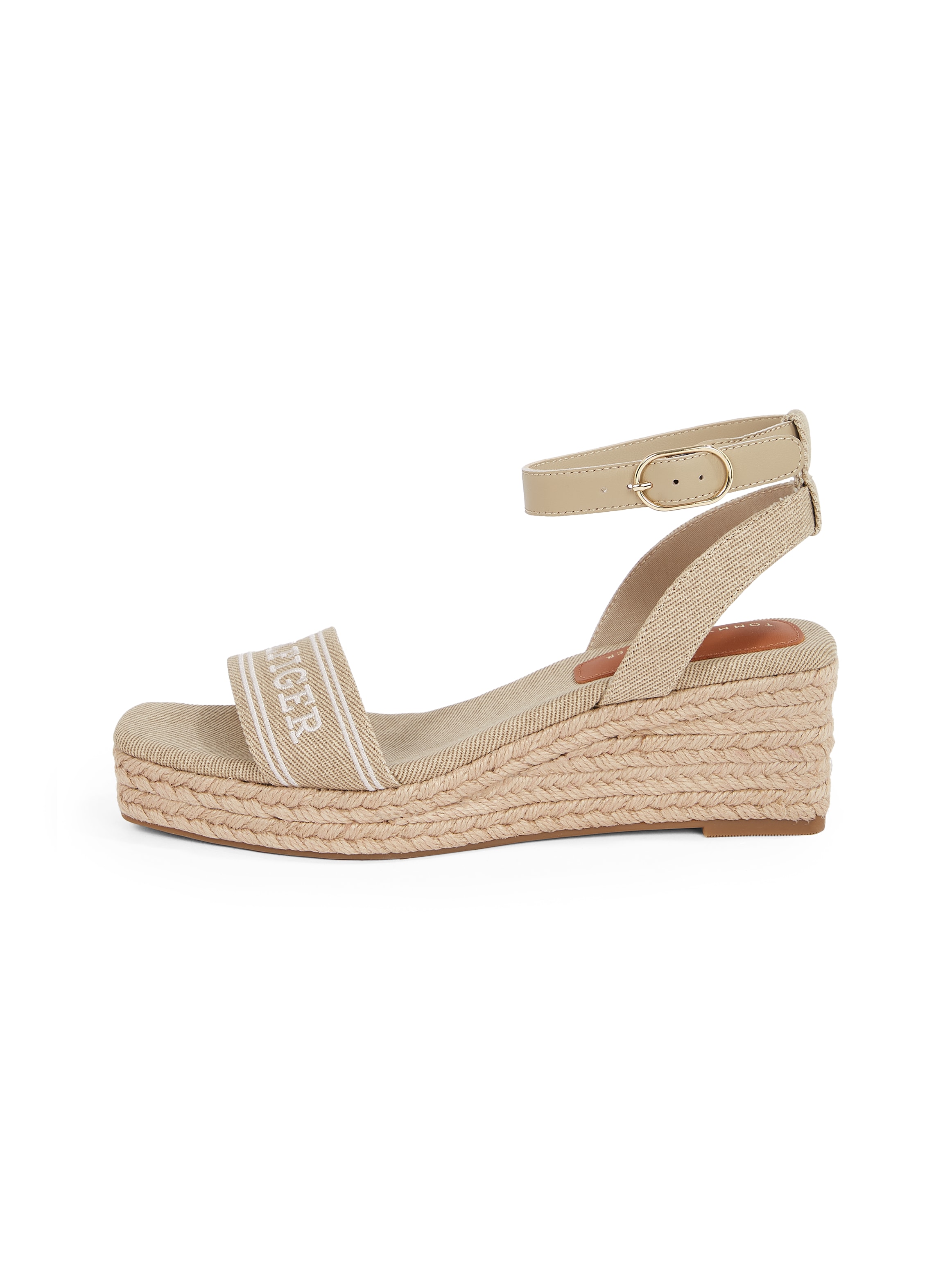 Tommy Hilfiger Keilsandalette »TOMMY HILFIGER ESPAD MID WEDGE«, Riemchensandale, Sommerschuh mit verstellbarer Schnalle