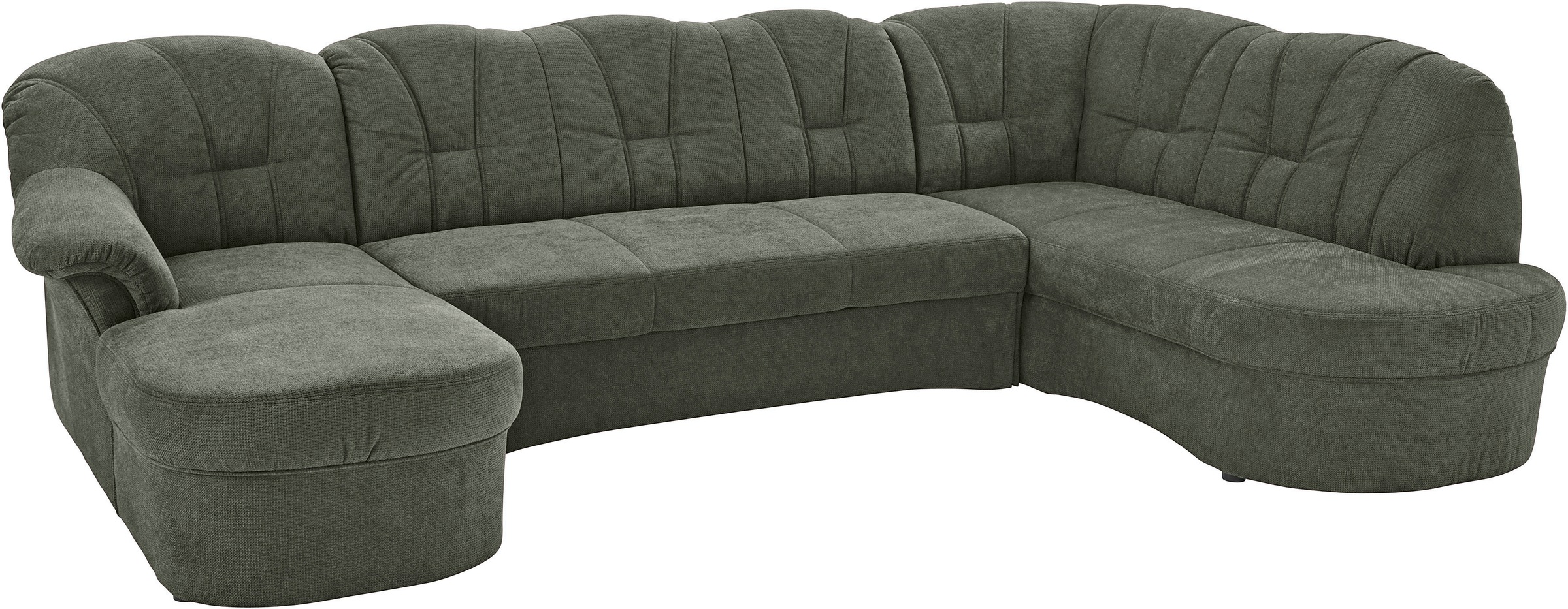 DOMO collection Wohnlandschaft »Papenburg U-Form«, in großer Farbvielfalt, wahlweise Bettfunktion, frei im Raum stellbar