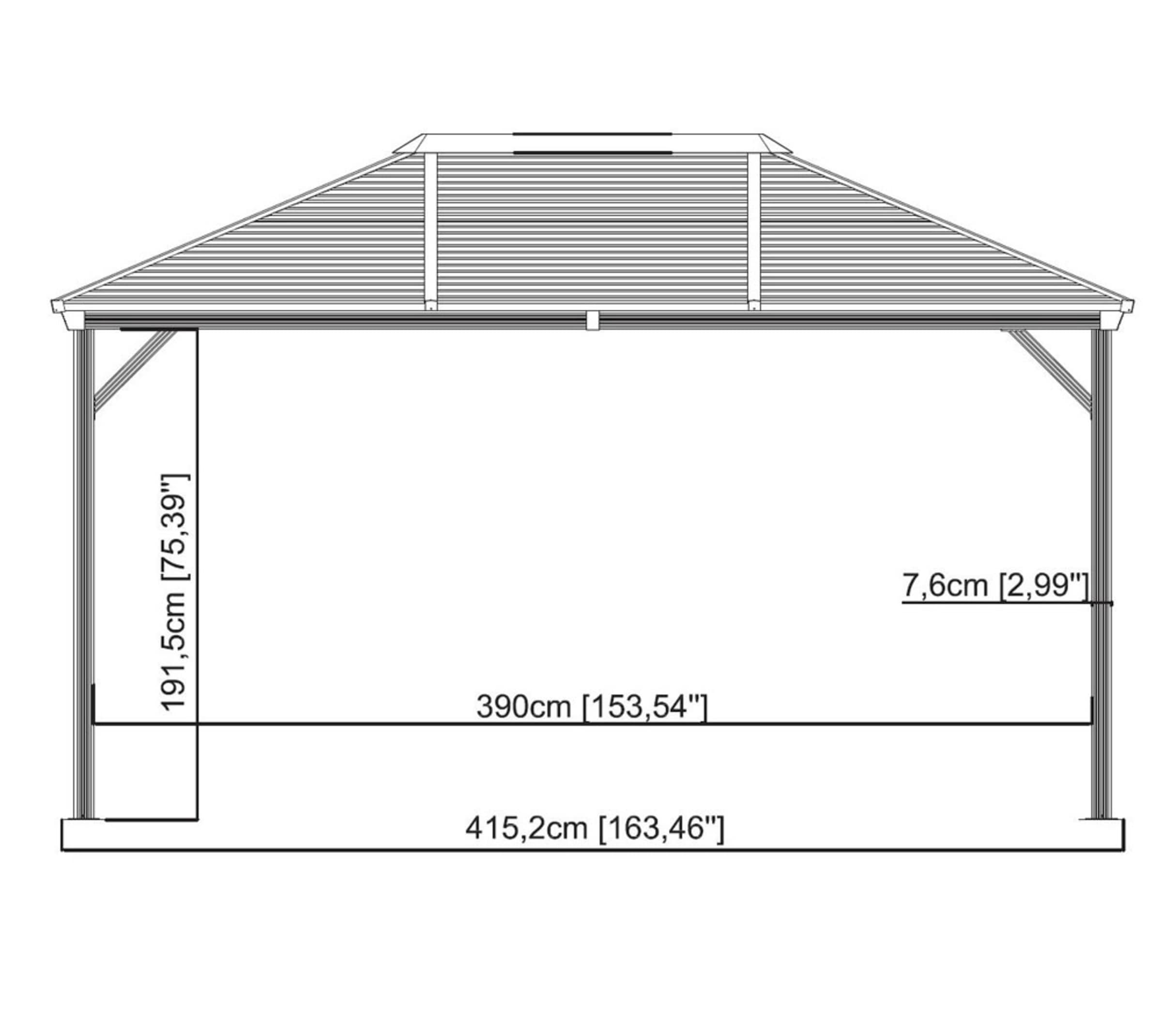 Sojag Pavillon »Ventura«, in versch. Größen