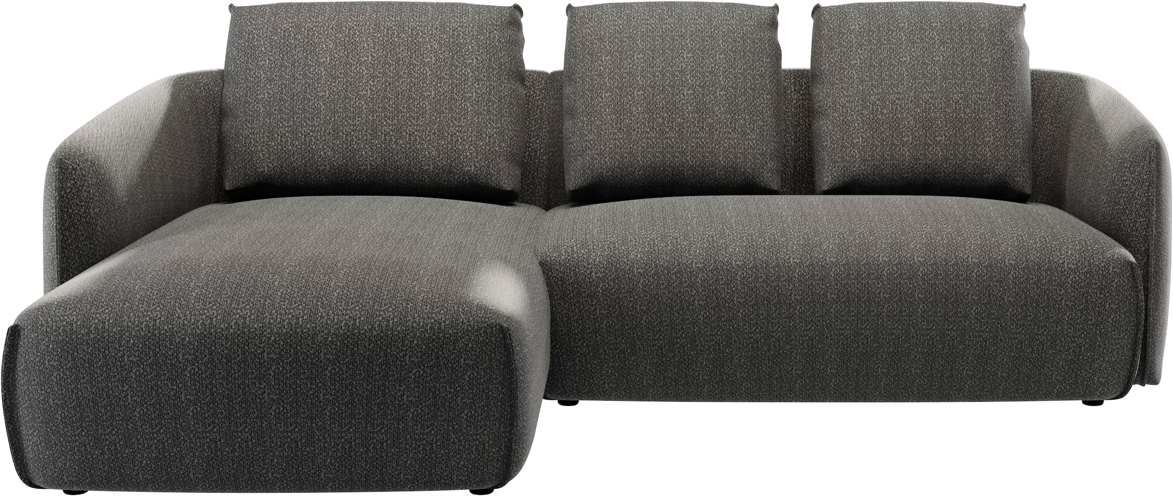 Guido Maria Kretschmer Home&Living Ecksofa »Shawn Designsofa mit elegant geschwungen Armlehnen, L-Form«, bequem, organischer Form, mit hochwertigem Bezug