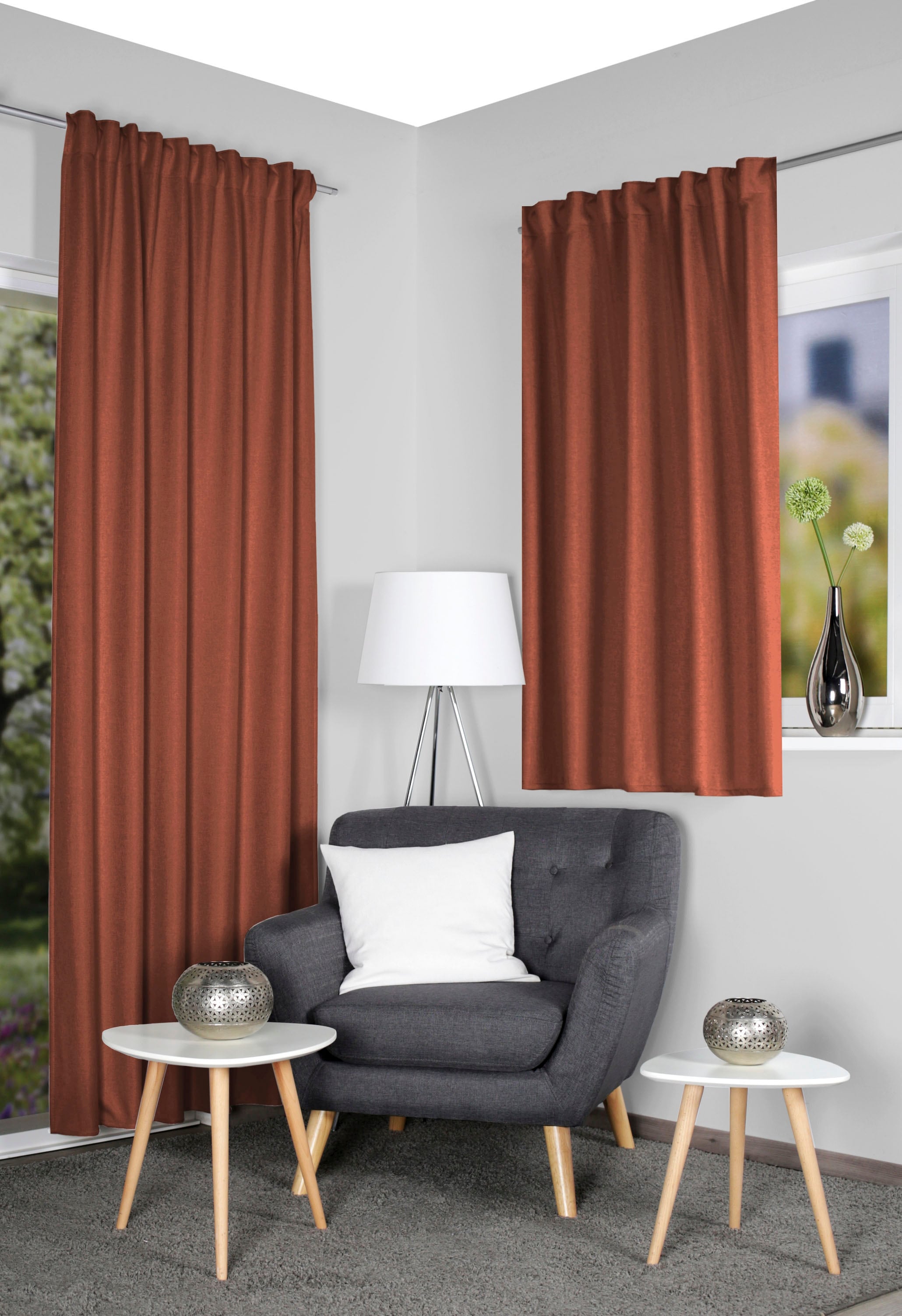 HOME WOHNIDEEN Vorhang "ESKAMIO" Multifunktionsband 1 Stk. tlg. Thermo, Bli günstig online kaufen