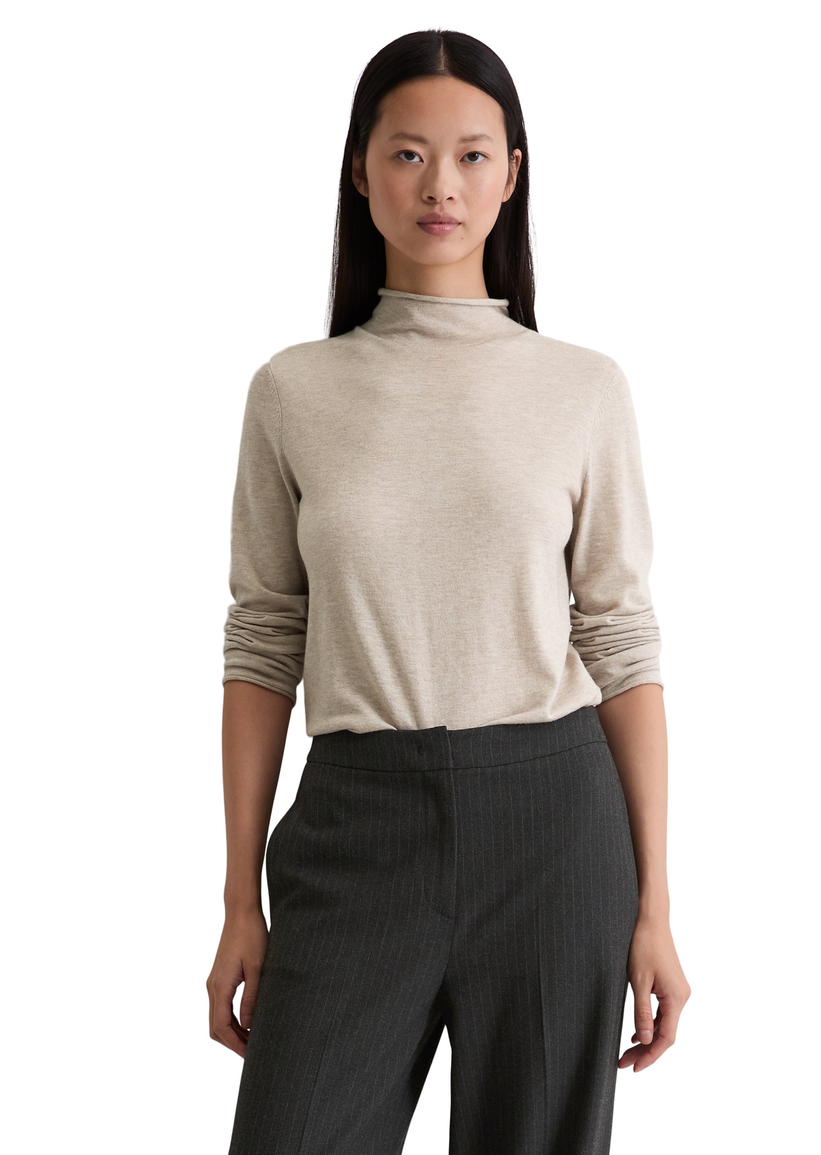 Marc OPolo Strickpullover "aus edlem Schurwolle-Viskose-Mix" günstig online kaufen