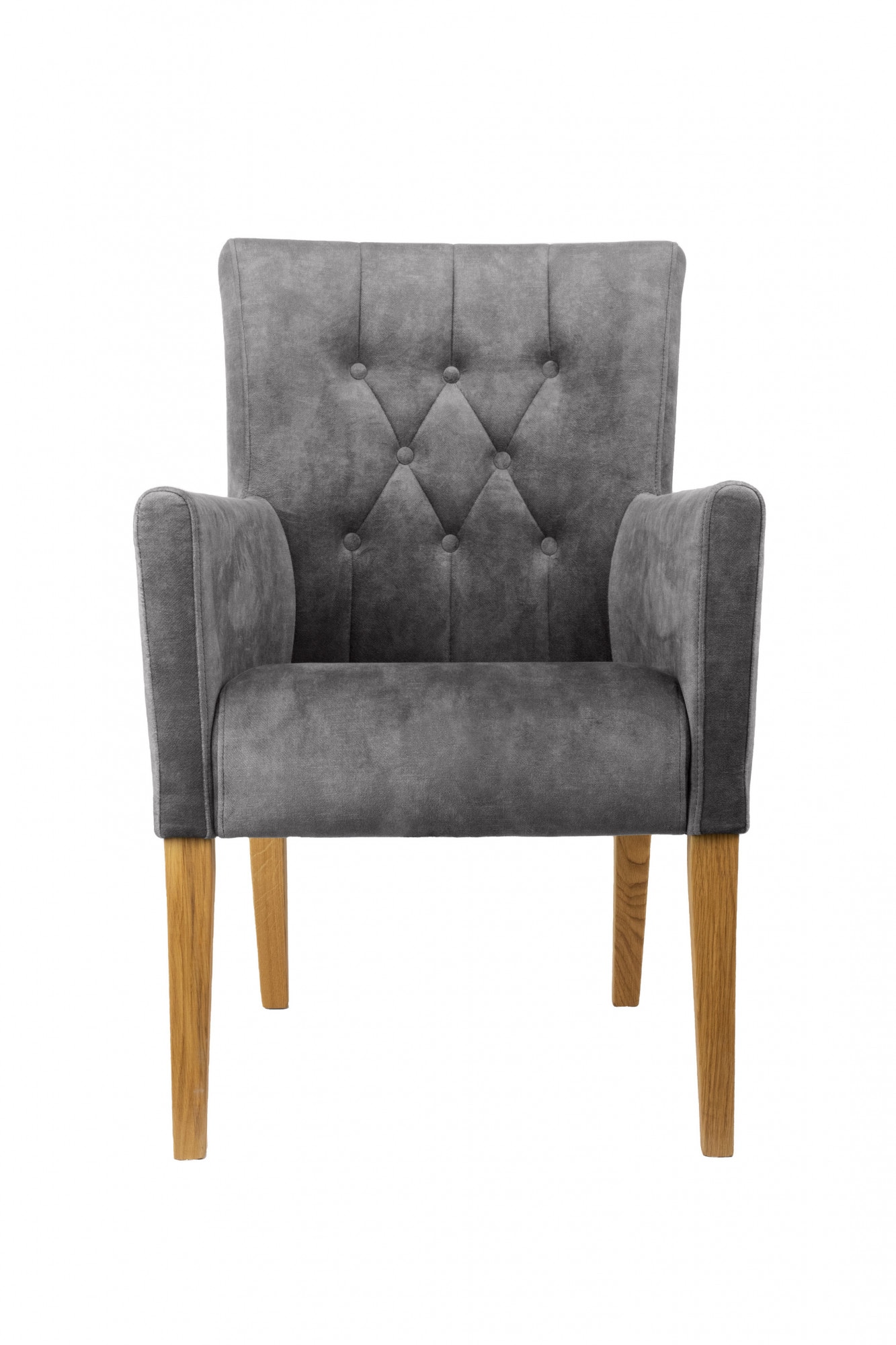 Home affaire Armlehnstuhl "Cortega Esszimmerstuhl mit Knopfheftung" () 1 St günstig online kaufen