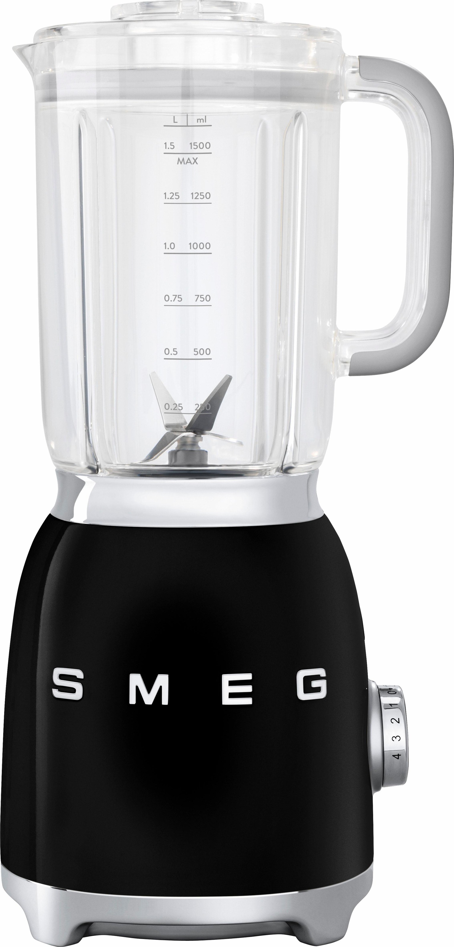 Smeg Standmixer »BLF01BLEU Schwarz«, 800 W, 4 Stufen