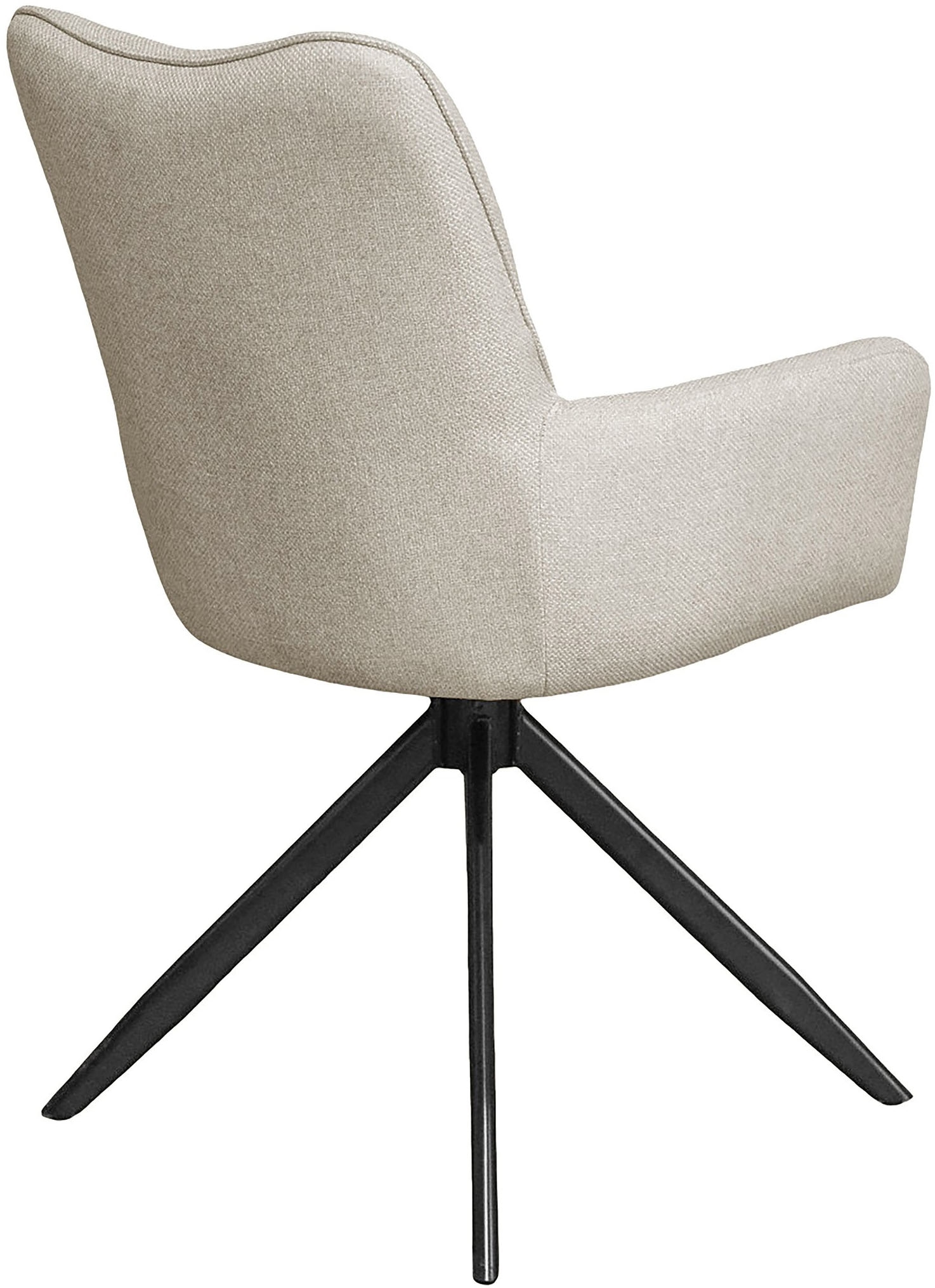 byLIVING Esszimmerstuhl »HAMILTON« (Set) 2 Stk.Webstoff, bis 110 kg, 360° drehbar, Schaumstoff, 4er Kreuzgestell