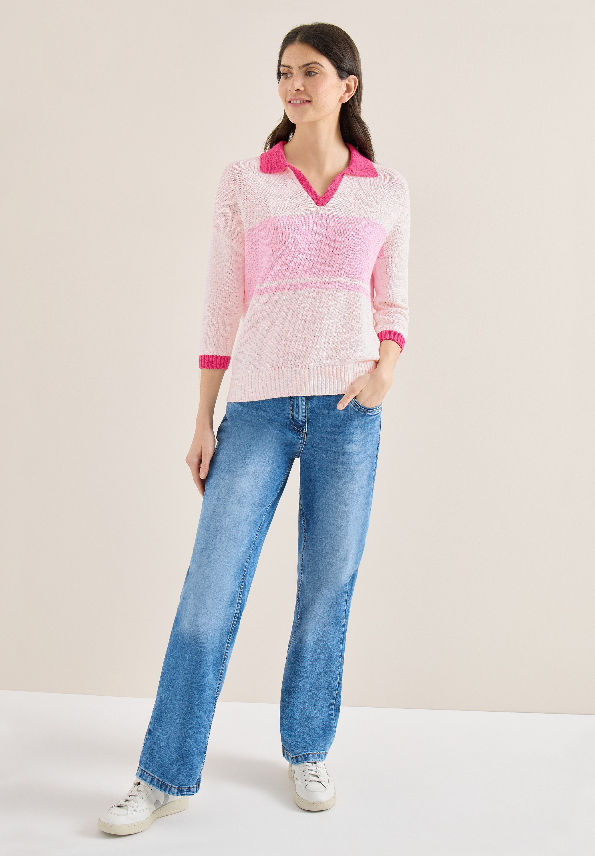 Cecil 3/4 Arm-Pullover mit 3/4 Ärmeln