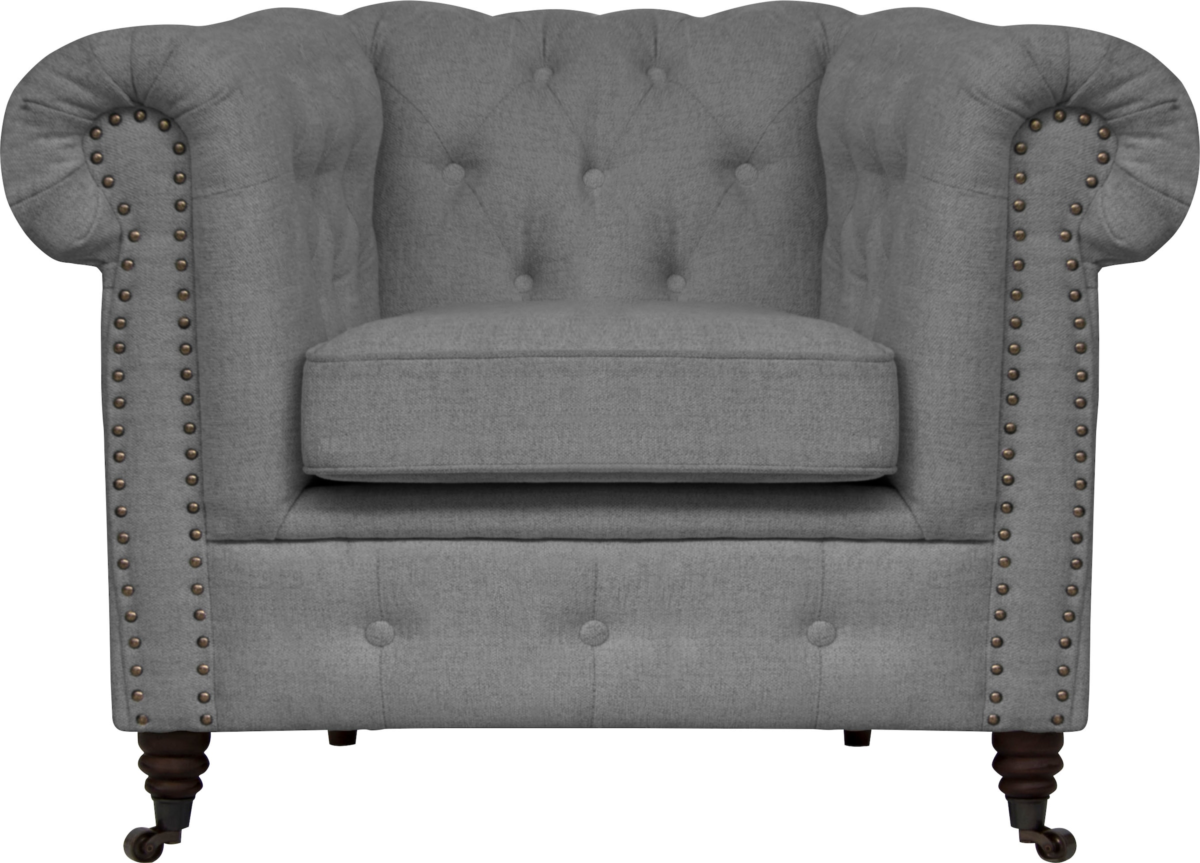 Home affaire Chesterfield-Sessel »Aarburg Sessel«, aufwändige Knopfheftung und Ziernägel im Chesterfield-Design