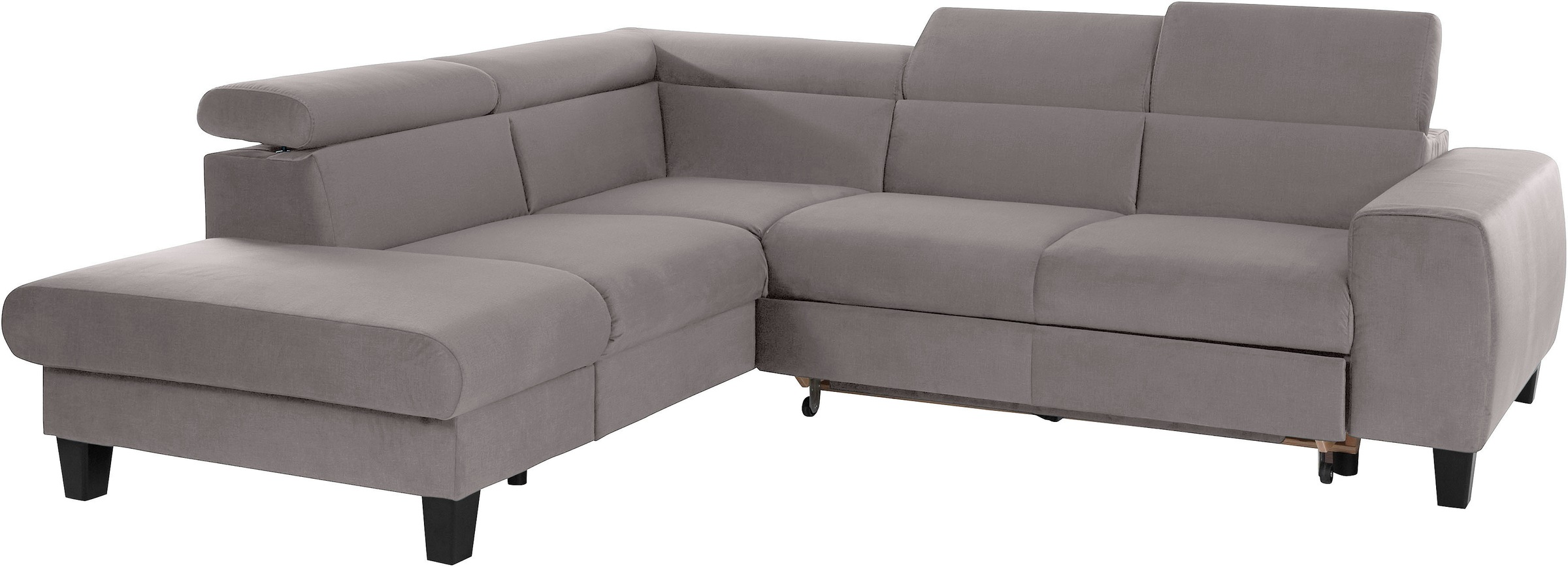 COTTA Ecksofa »Morven L-Form«, Kopfteilverstellung, wahlweise mit Bettfunktion und Bettkasten