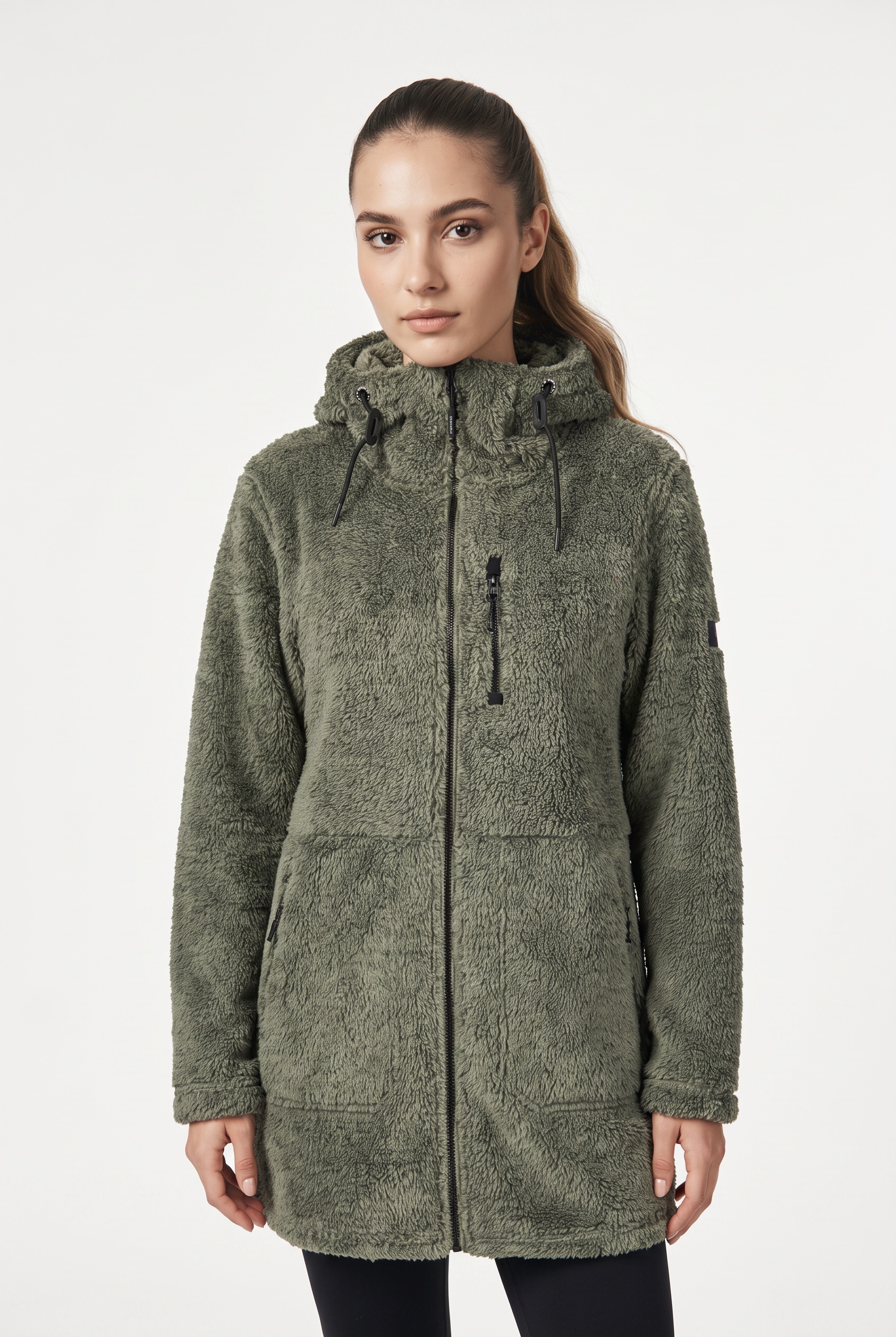 Icepeak Fleecejacke "ICEPEAK CHELLES" mit verstellbarer Kapuze, schnell trocknend, aus Polyester
