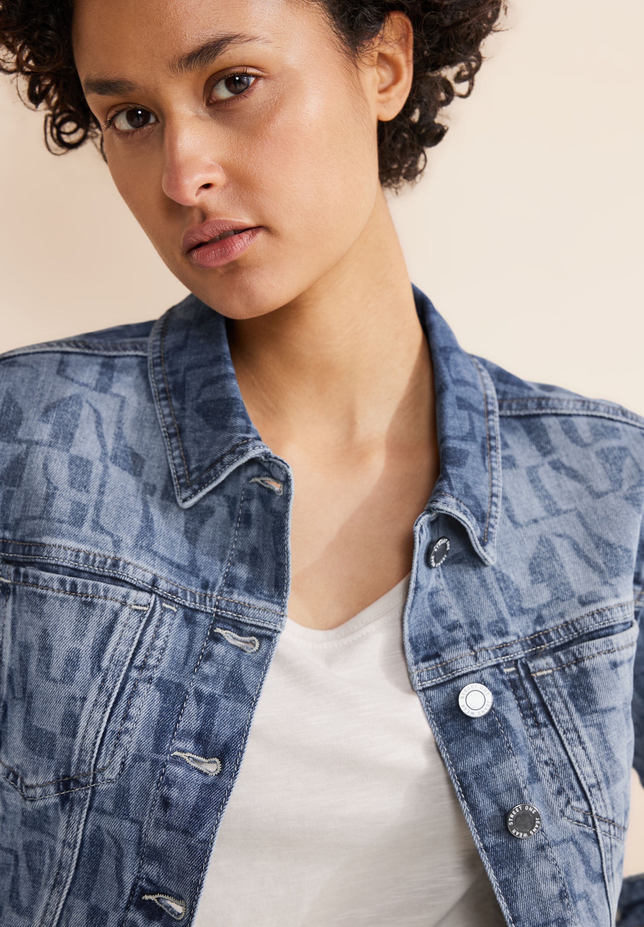 STREET ONE Jeansjacke, ohne Kapuze, mit Brusttaschen
