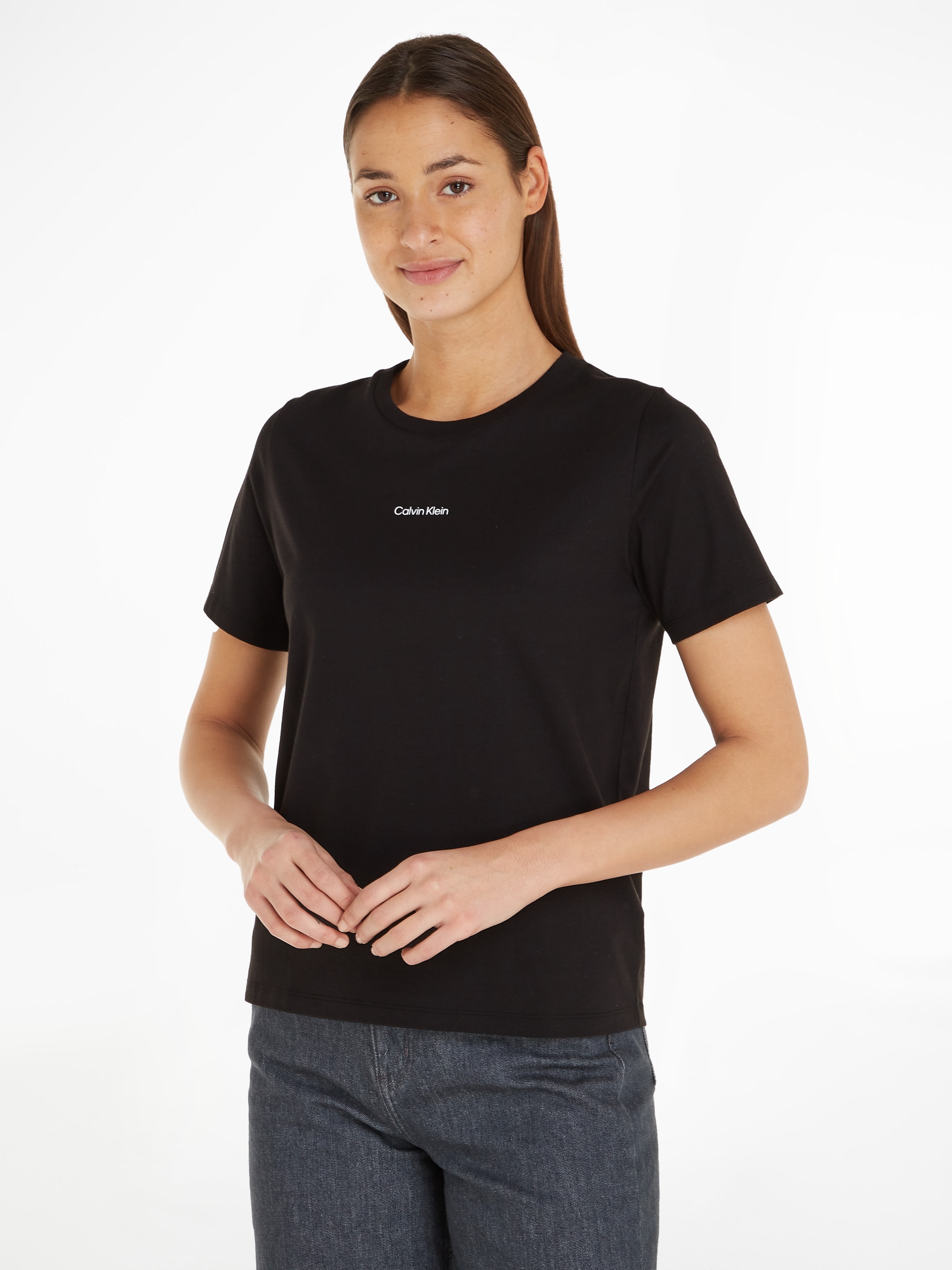 Calvin Klein T-Shirt | T-SHIRT«, LOGO reiner »MICRO aus BAUR bestellen Baumwolle