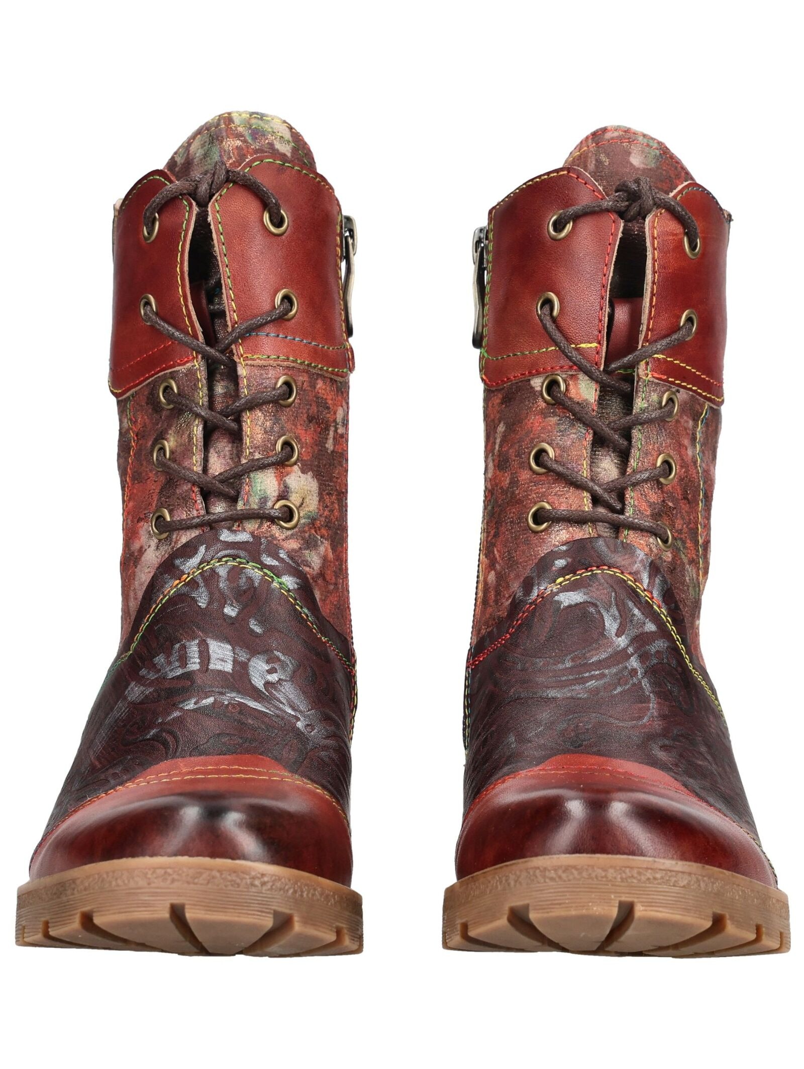 LAURA VITA Schnürstiefelette »LAURA VITA Stiefelette Leder/Textil«