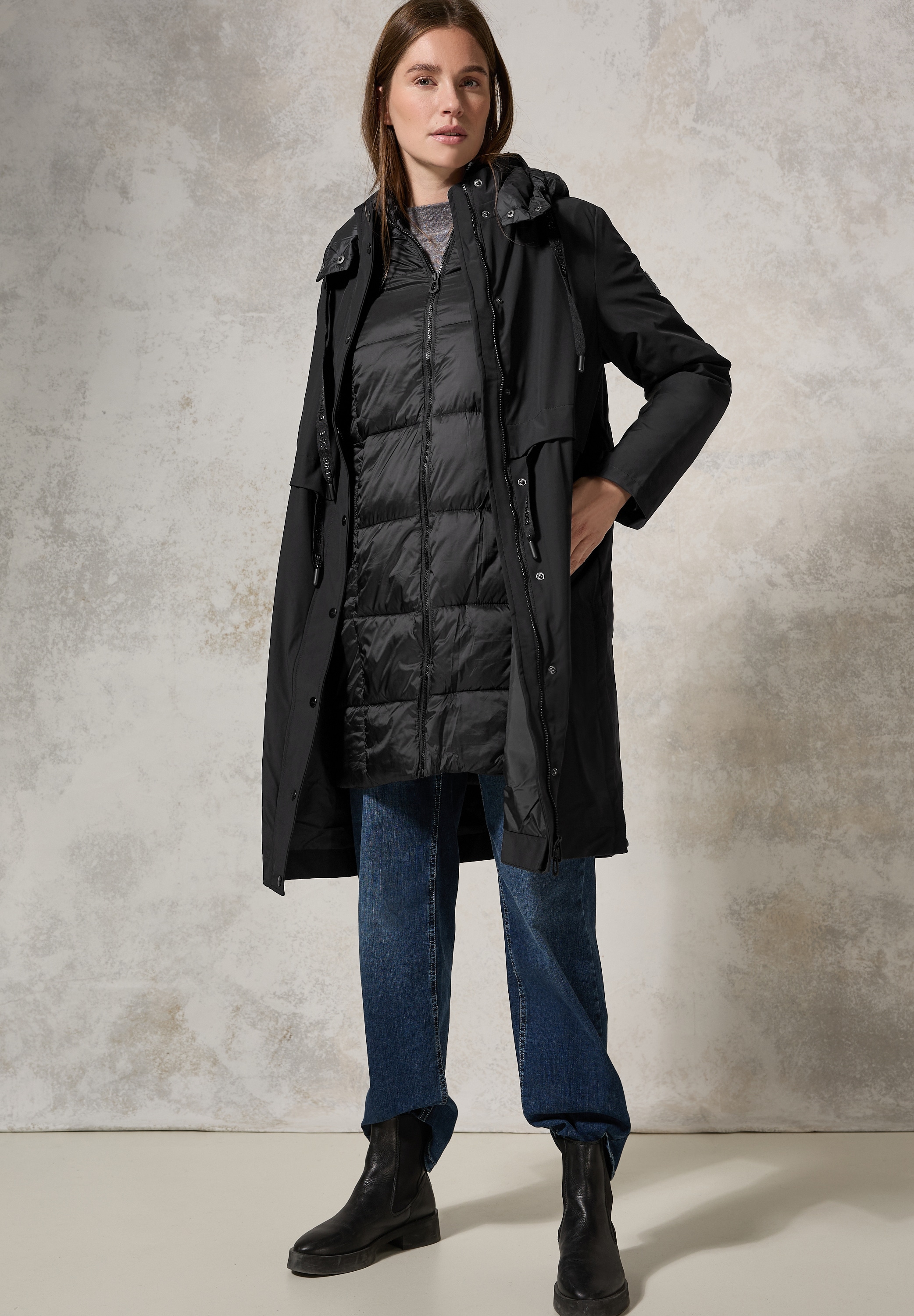 Cecil Trenchcoat, mit abnehmbarer Kapuze