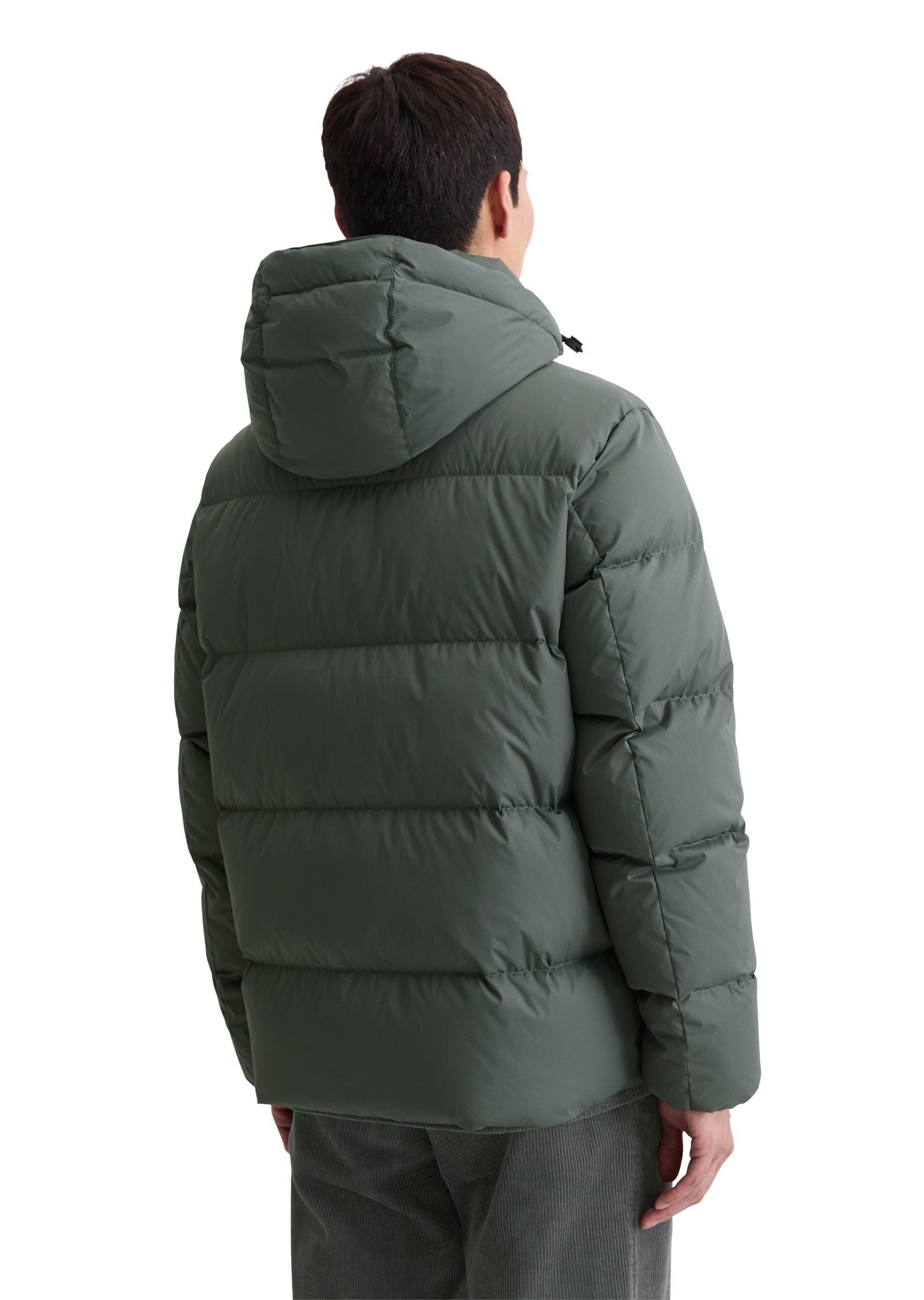 Marc O'Polo Daunenjacke, mit Kapuze, mit 2-Wege-Zipper und abnehmbarer Kapuze