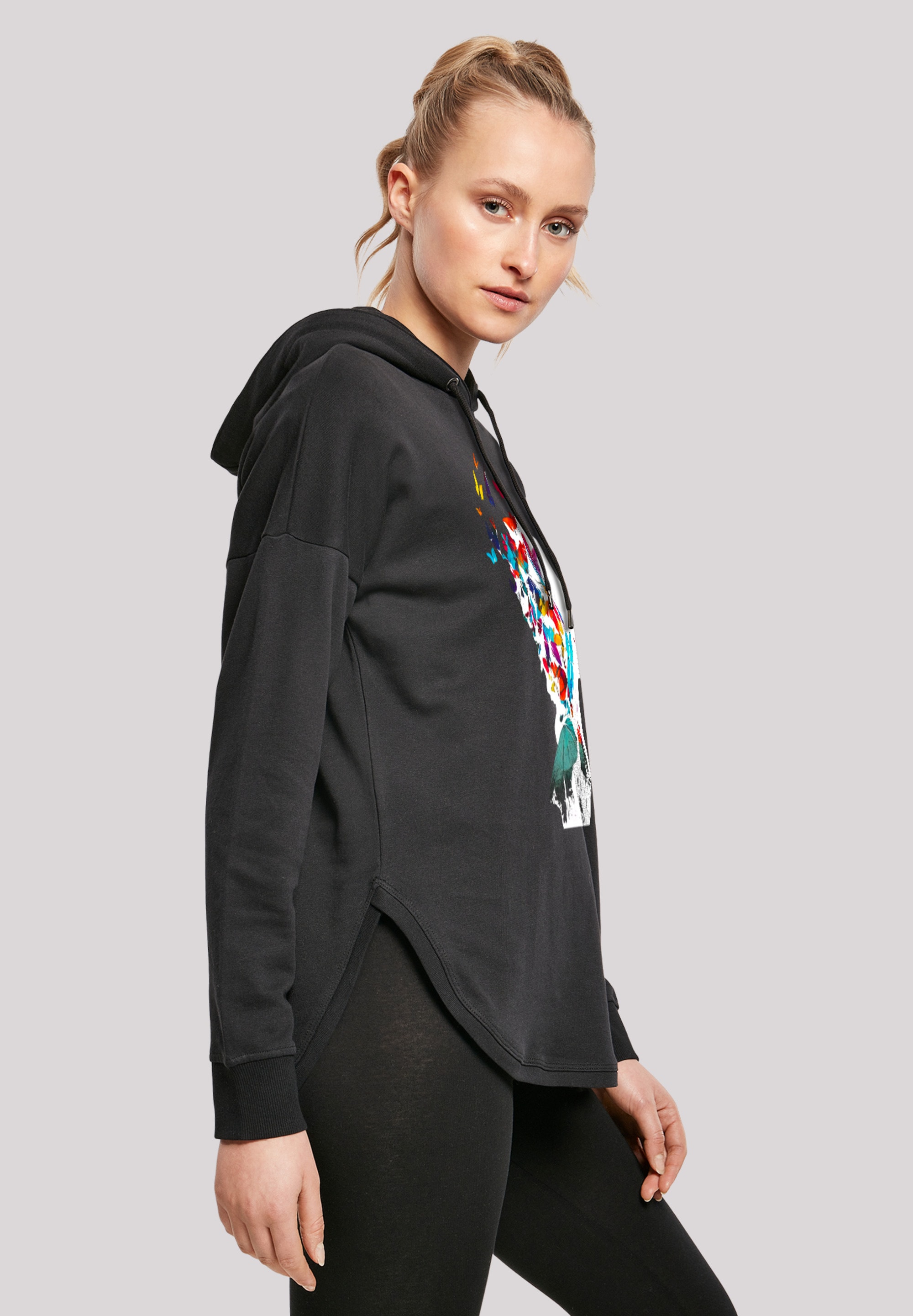 F4NT4STIC Kapuzenpullover »Schmetterling Silhouette OVERSIZE HOODIE«, Print