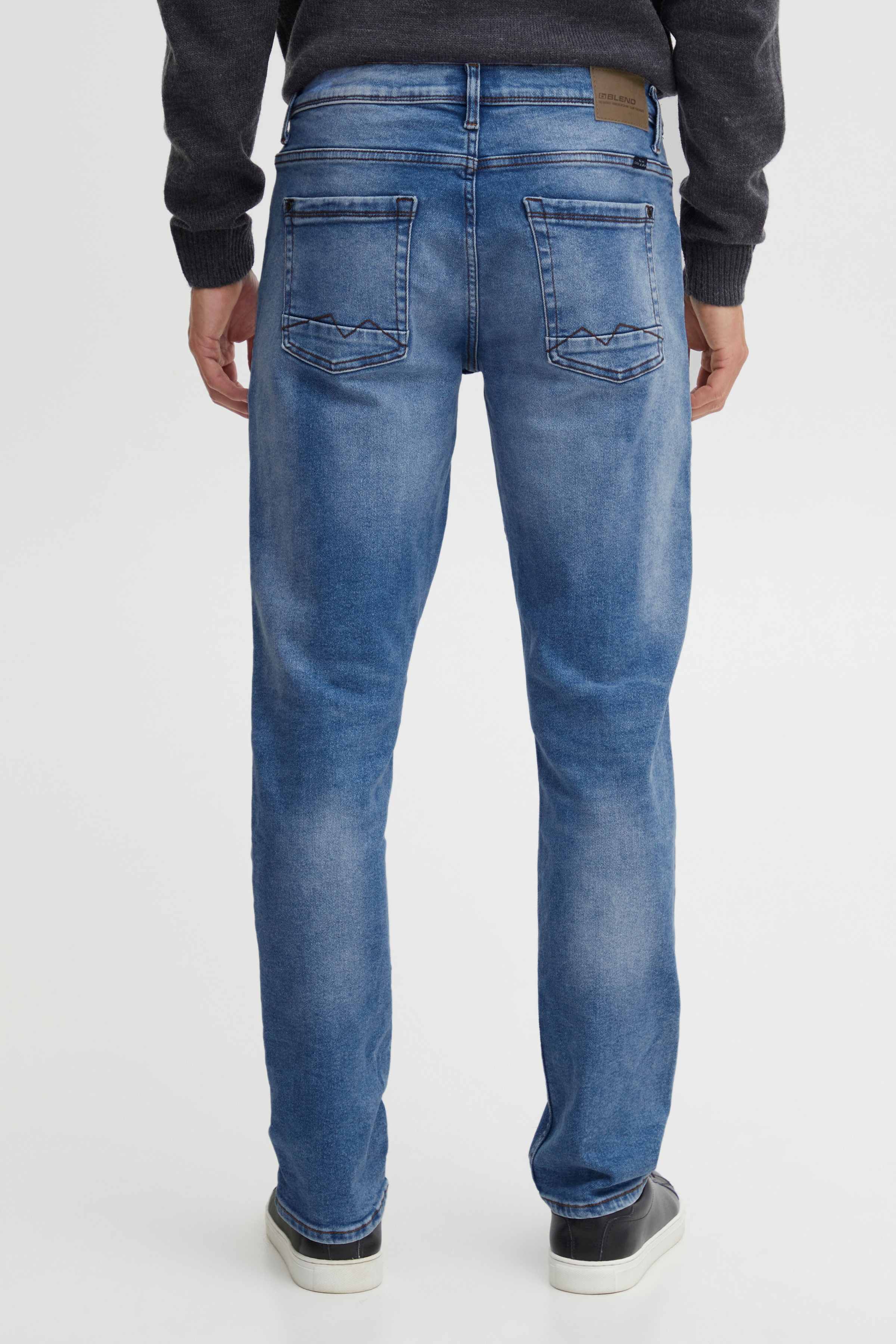 Blend Regular-fit-Jeans "Blizzard fit Multiflex - NOOS" aus Baumwollmischung, mit Abriebeffekten