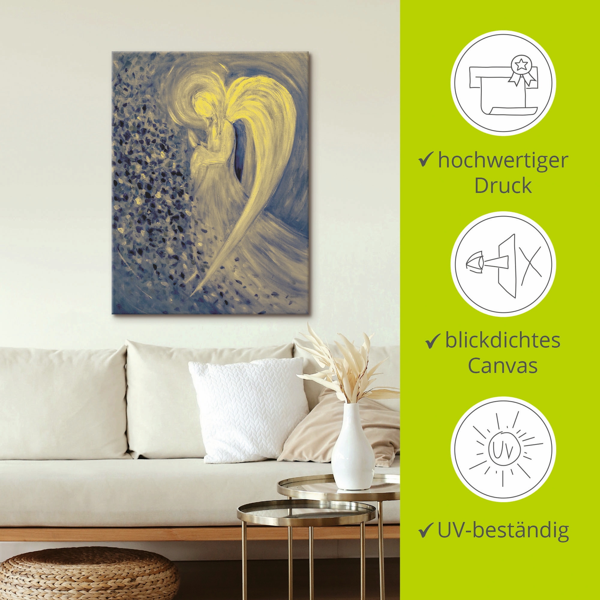 Artland Wandbild »Engel der Nacht«, Religion, (1 St.), als Leinwandbild, Poster, Wandaufkleber in verschied. Größen
