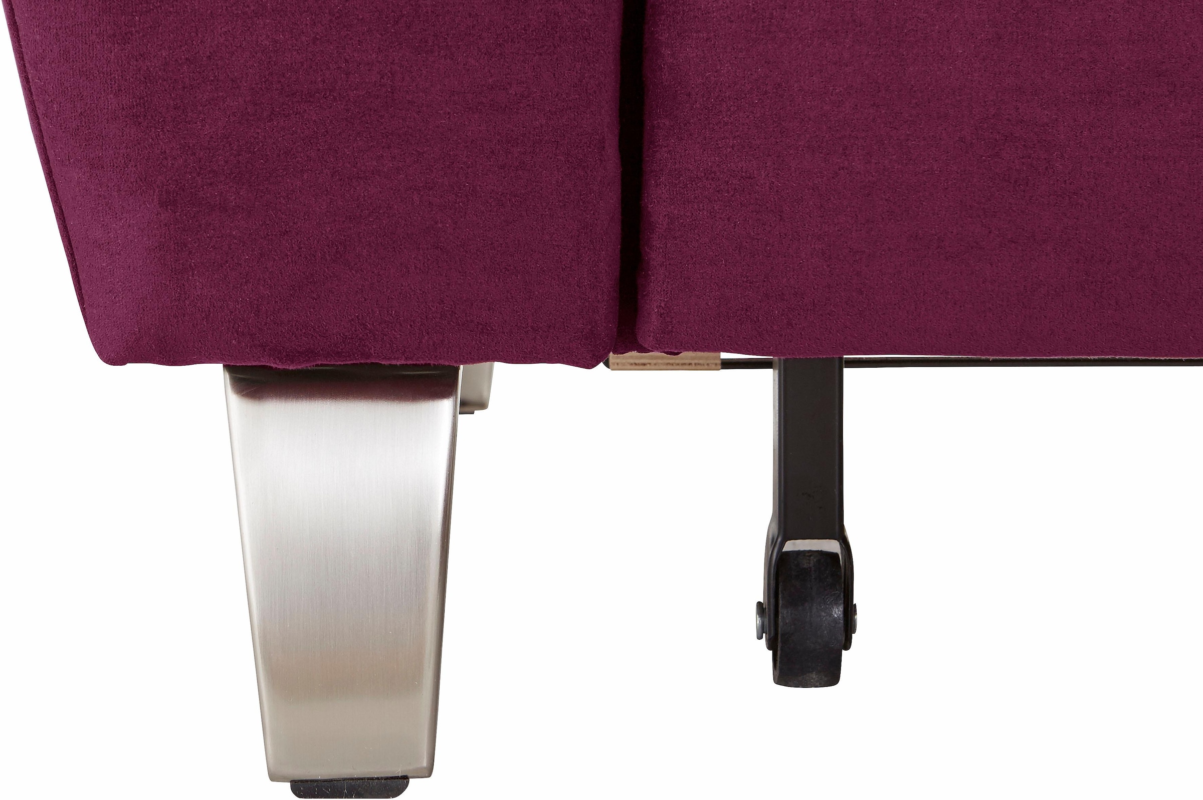 sit&more Ecksofa »Texel L-Form«, mit Federkern, wahlweise mit Bettfunktion und Bettkasten