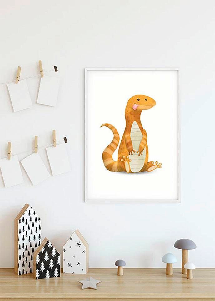 Komar Bild »Cute Animal Lizard« Tiere 1 Stk. tlg. Wandbild zur Dekoration - ohne Rahmen