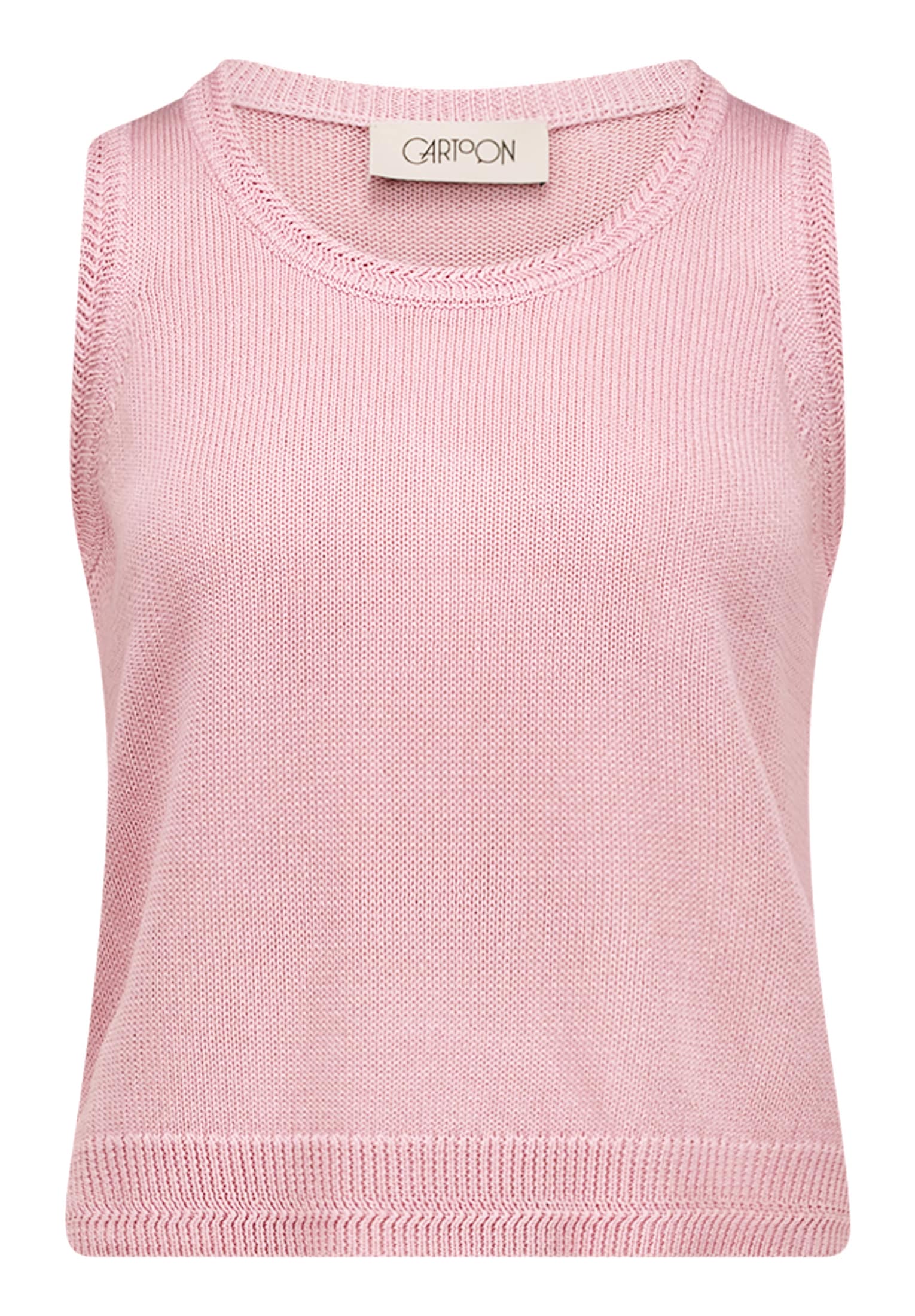 Cartoon Stricktop »Damen mit Rundhalsausschnitt«